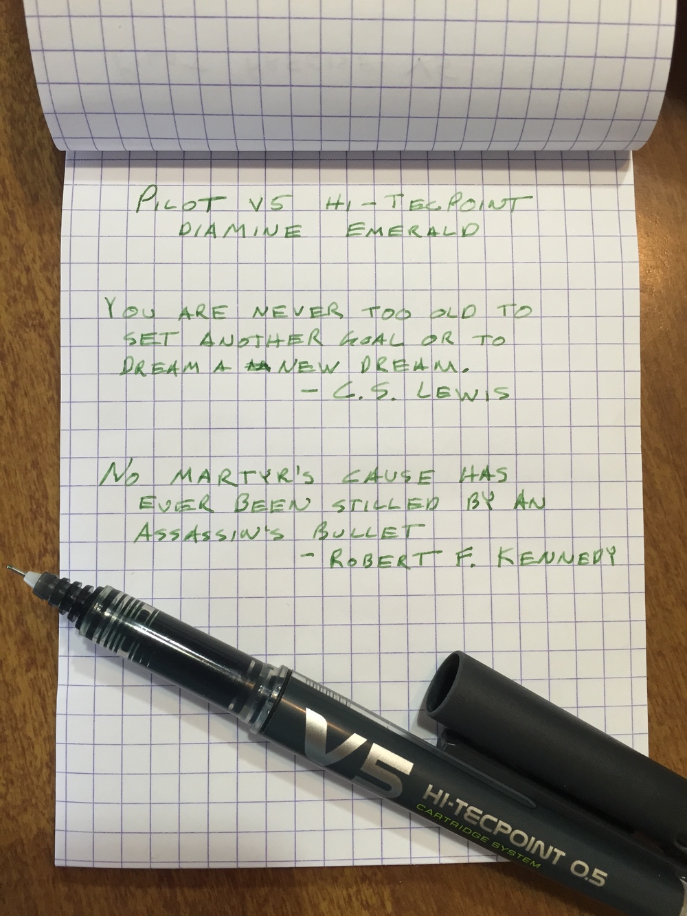 Preek wekelijks Hen Pilot V5 Hi-Tecpoint Cartridge System Roller Ball Pen Review — The Pen  Addict