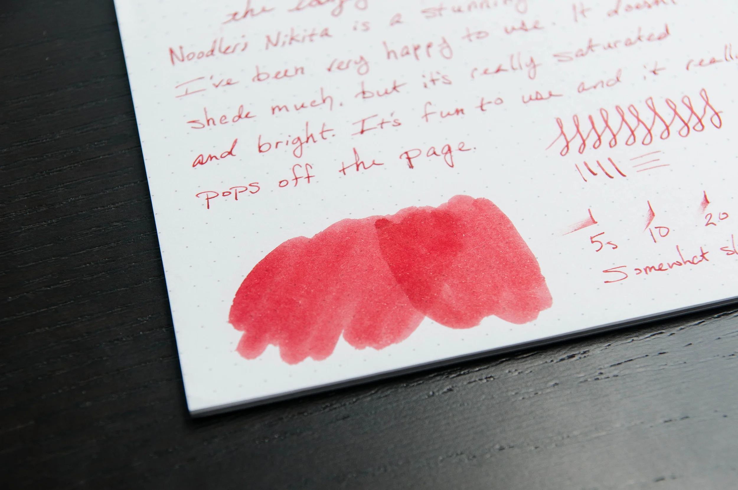 Noodler's Nikita Ink Review — The Pen Addict