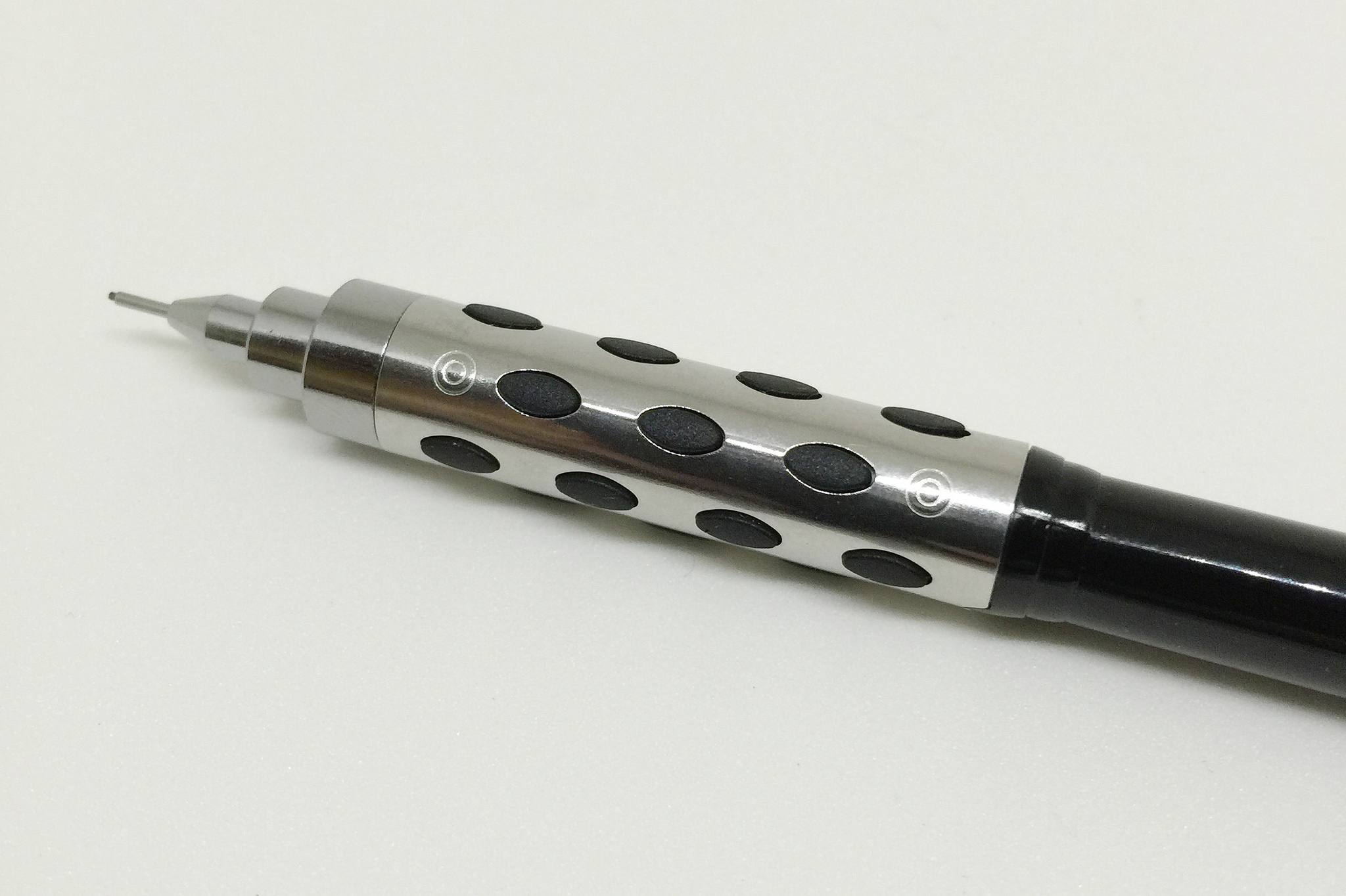 Pentel Finito! Porous Point Pen .4mm Black/Silver Barrel Black Ink
