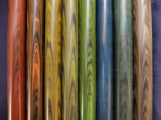 Ebonite Swirl Colors