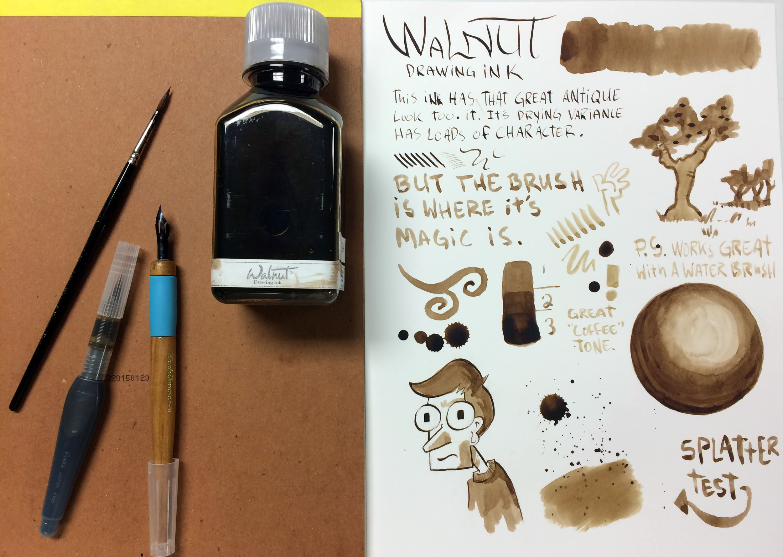 Tom Norton Walnut Drawing Ink Review — The Pen Addict
