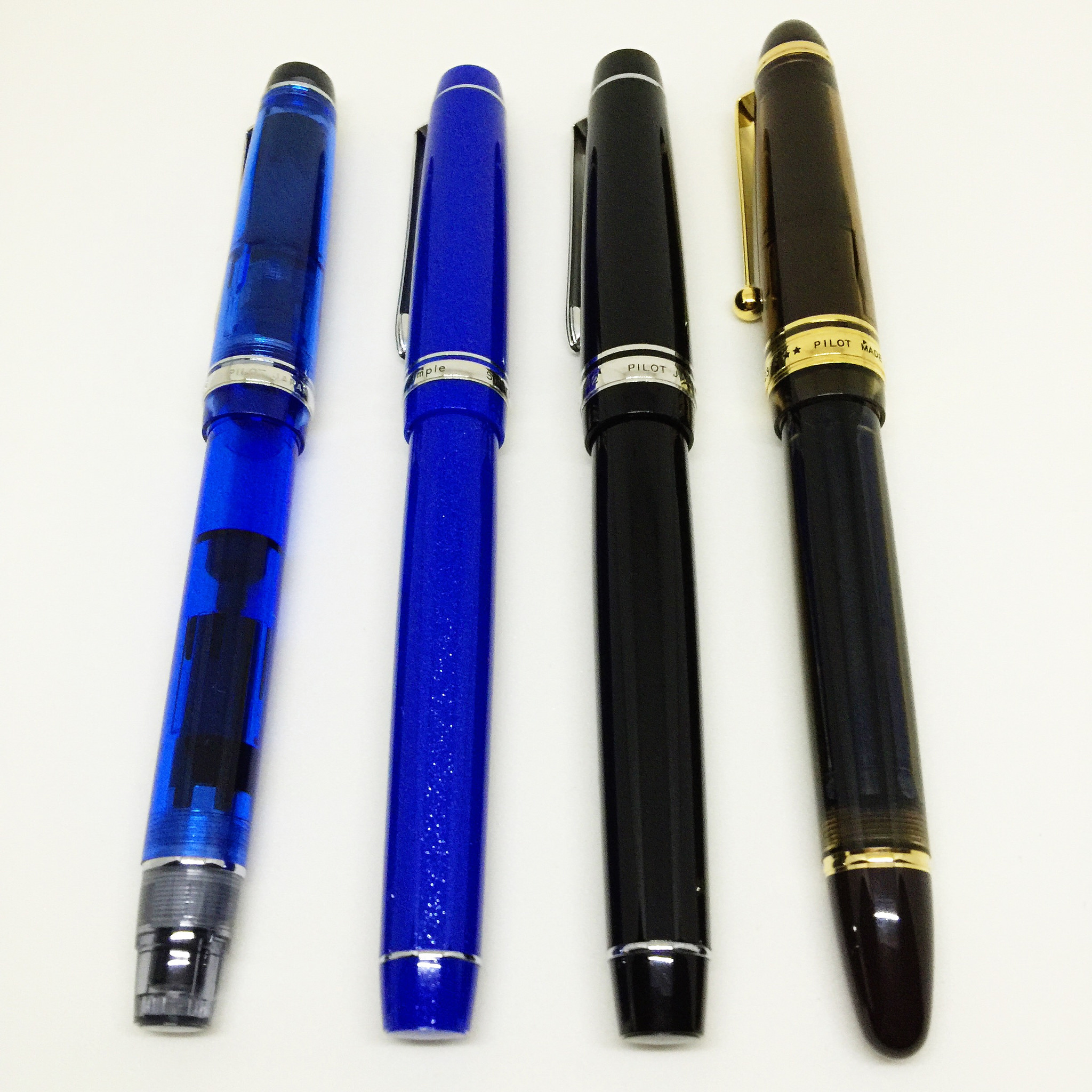 L to R: Pilot Custom 92, Custom 91, Custom 912, Custom 823