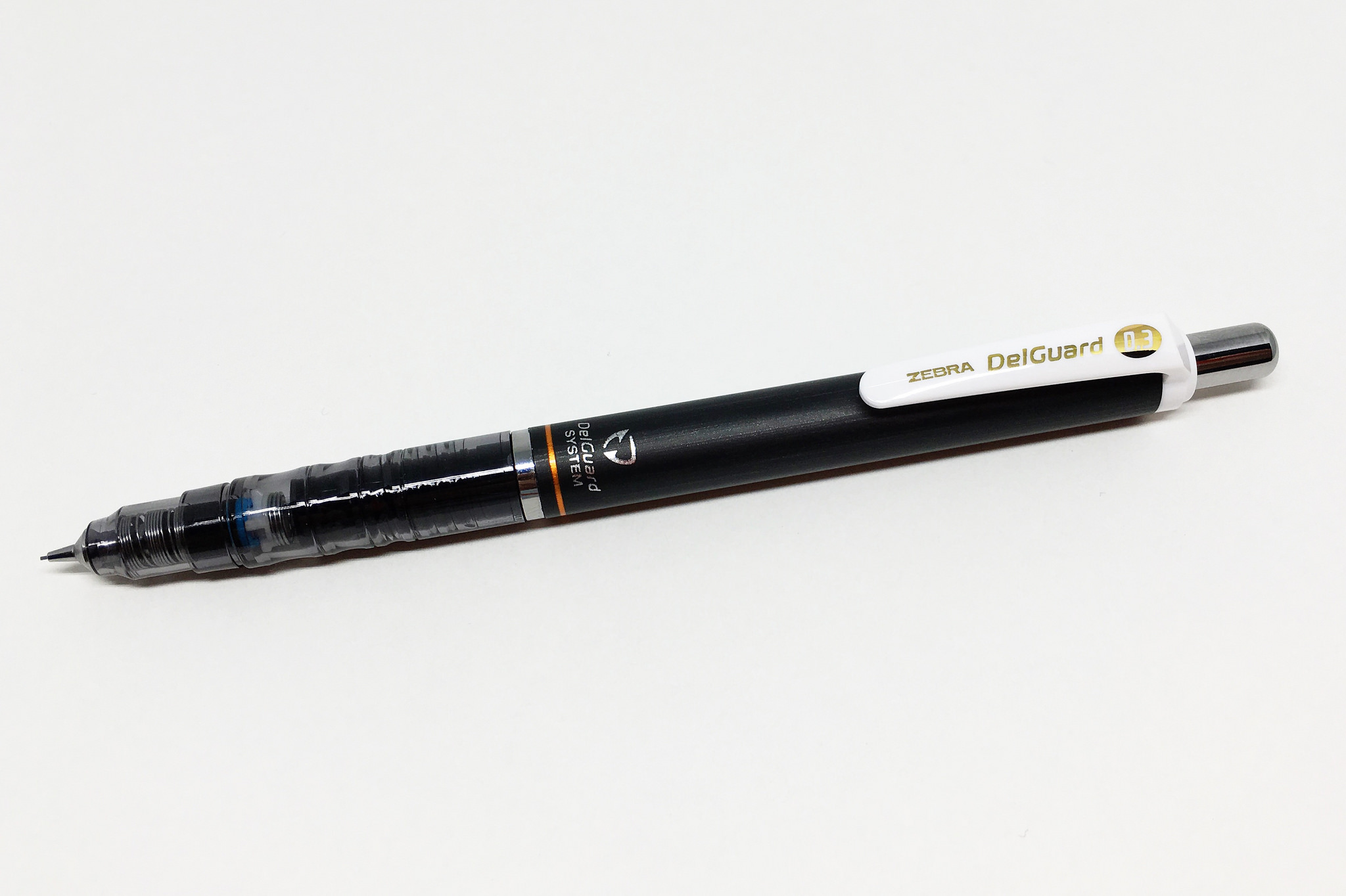 Zebra P-MAS86-W Mechanical Pencil Delguard Type Lx 0.3mm White New 