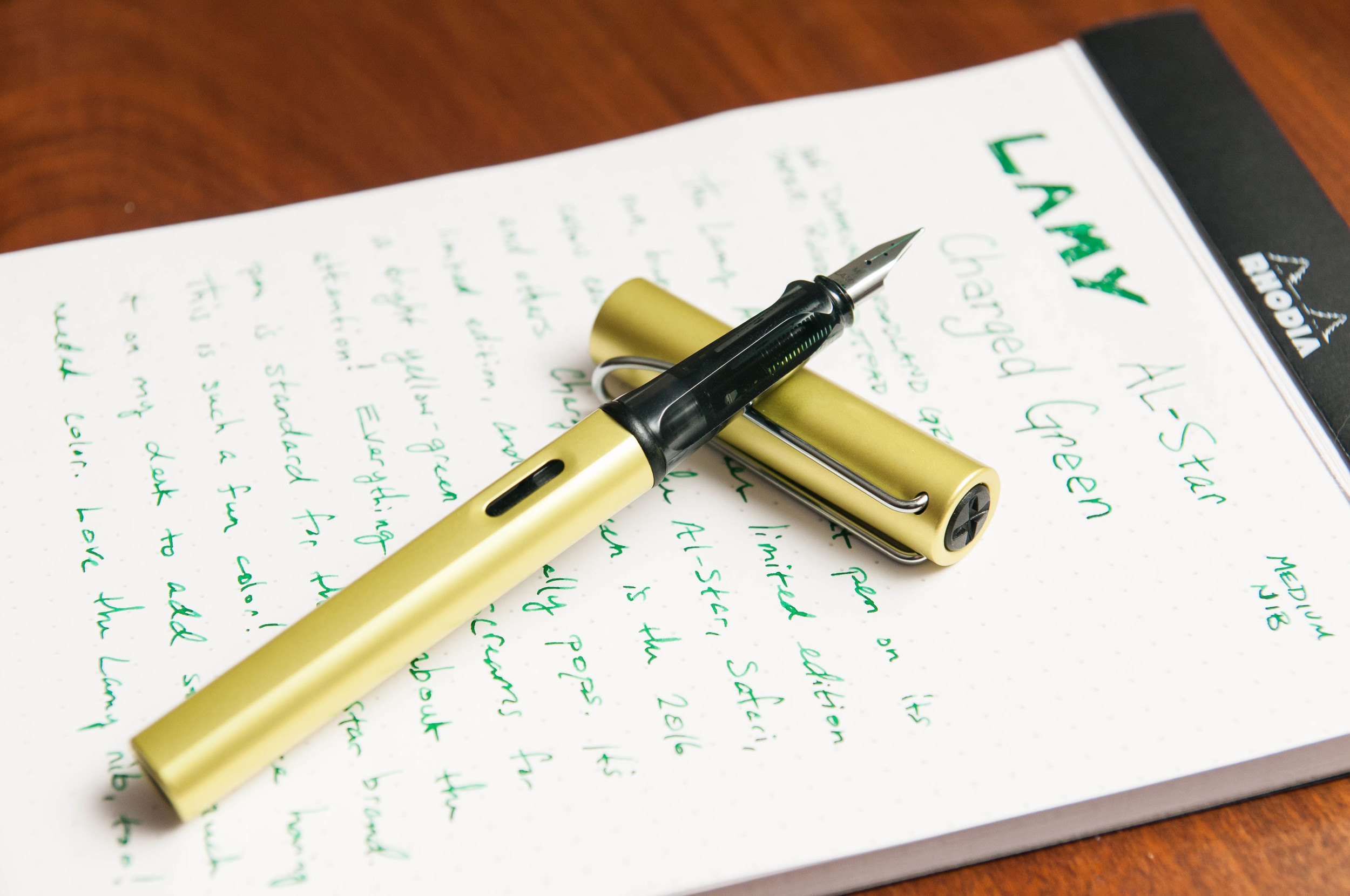 Lamy Al-Star Charged Green Review — The Pen Addict