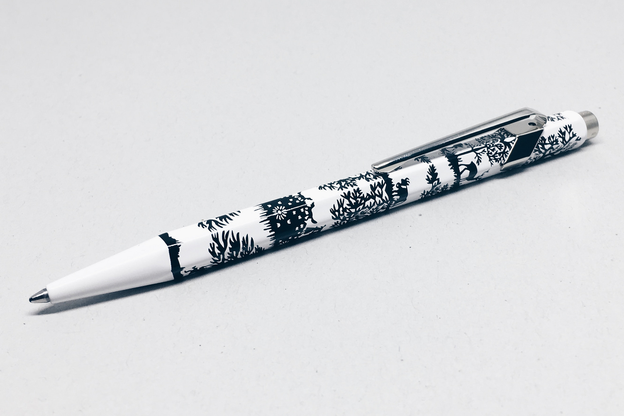 Caran d'Ache 849 Metal Ballpoint Pen in Black - Goldspot Pens