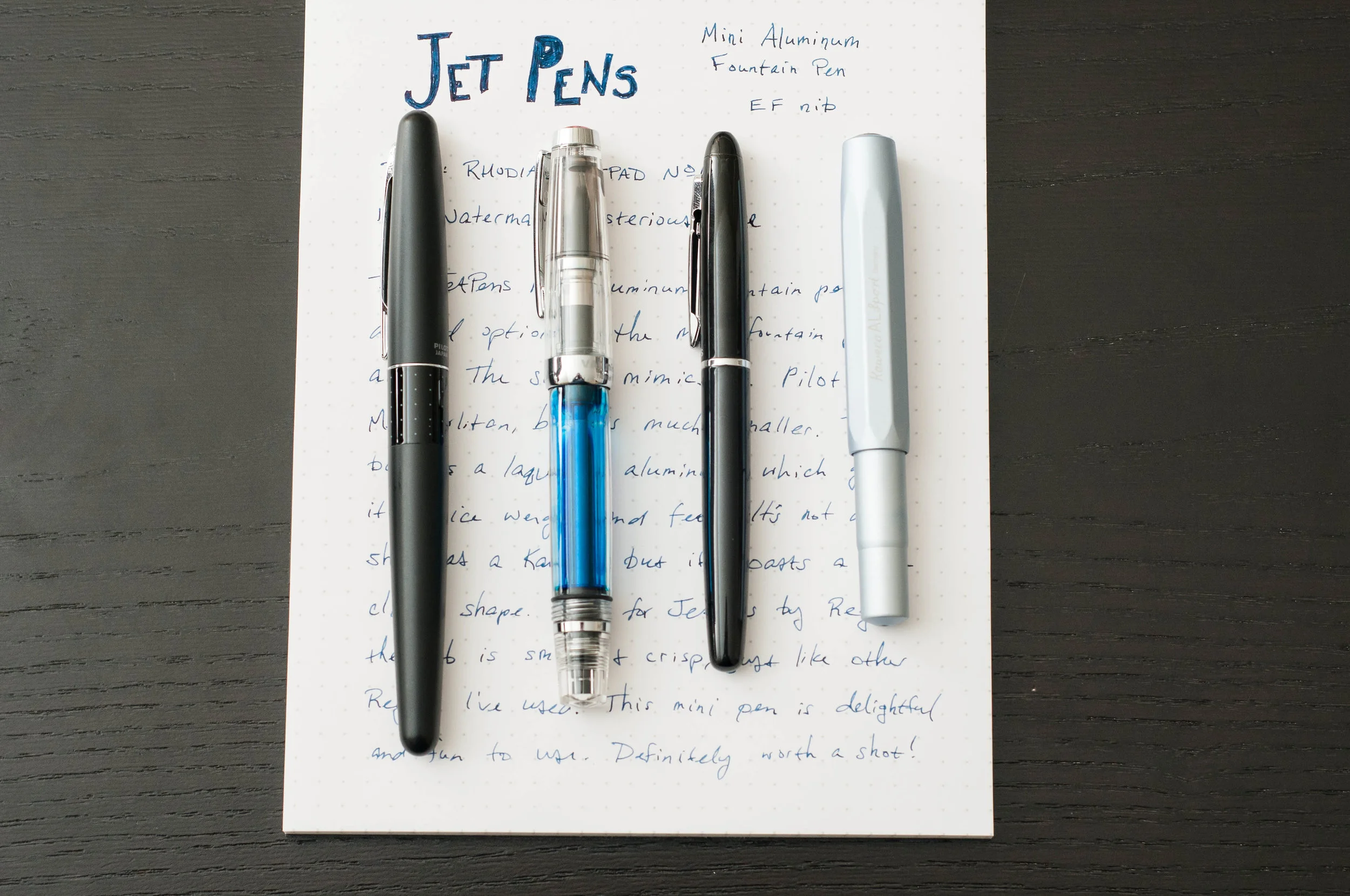 JetPens Mini Aluminum Fountain Pen Review — The Pen Addict