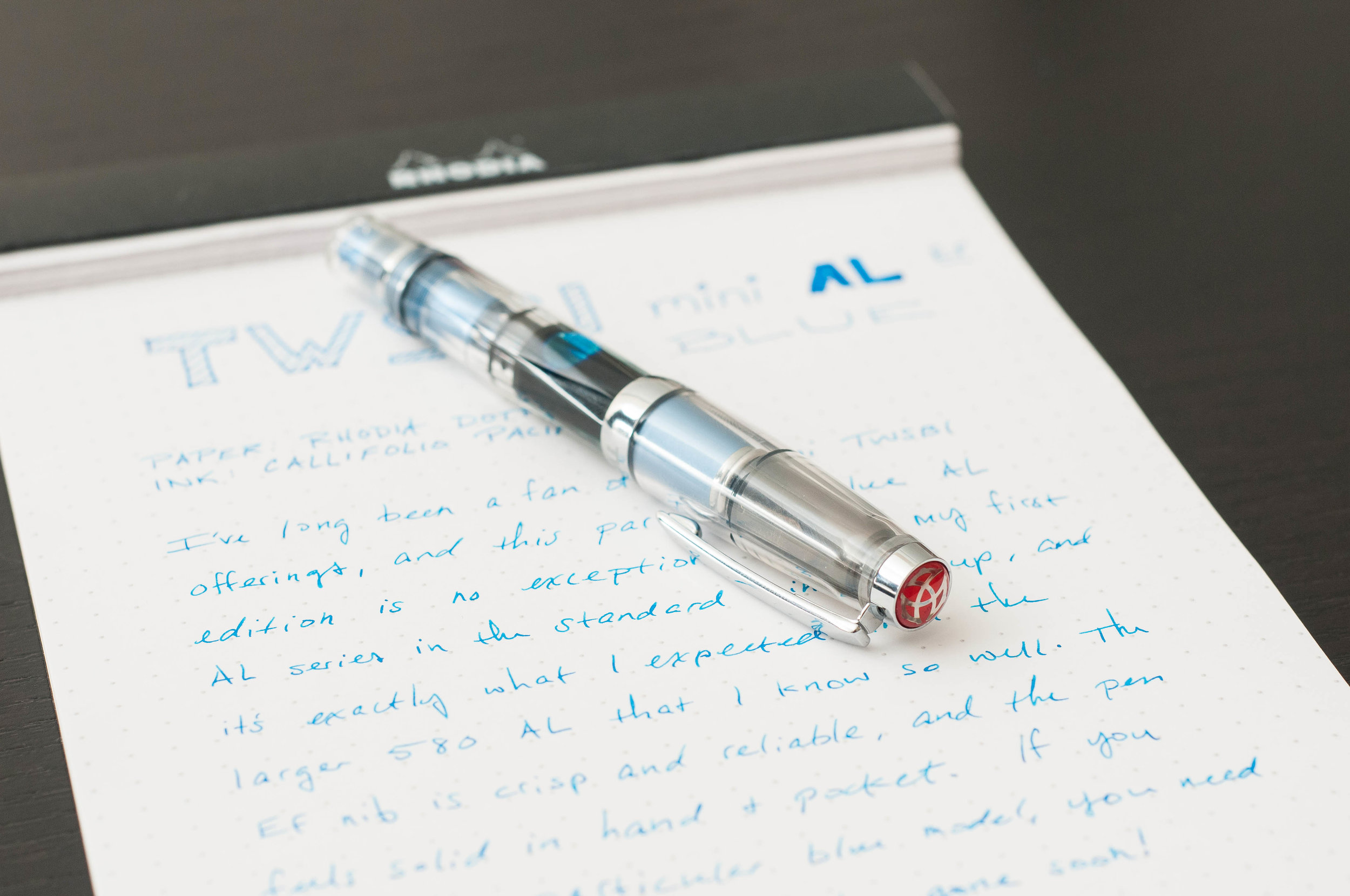 TWSBI Diamond Mini AL Blue Fountain Pen Review — The Pen Addict