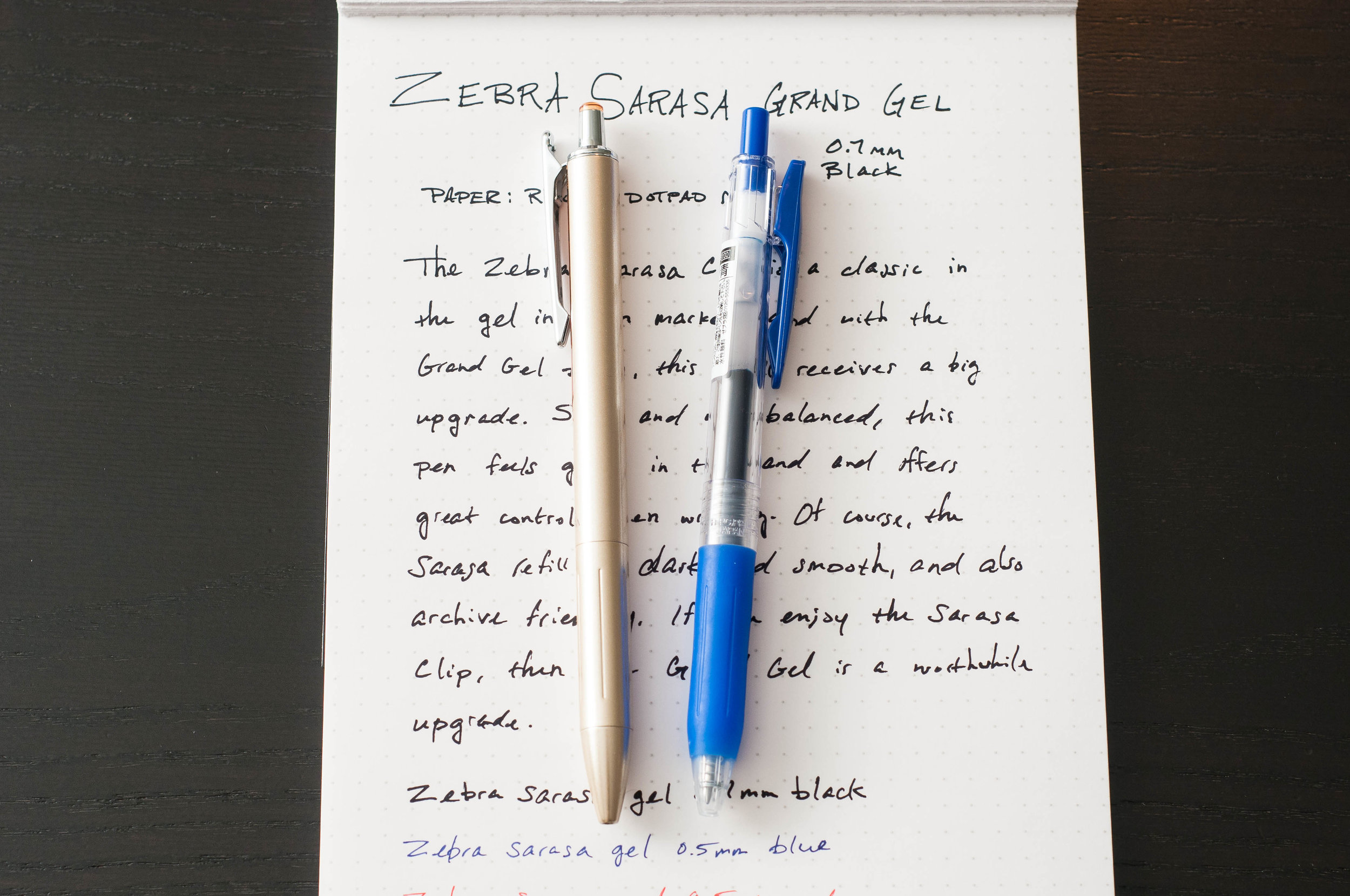 Zebra Sarasa Study Gel Ink Pen Review — The Pen Addict
