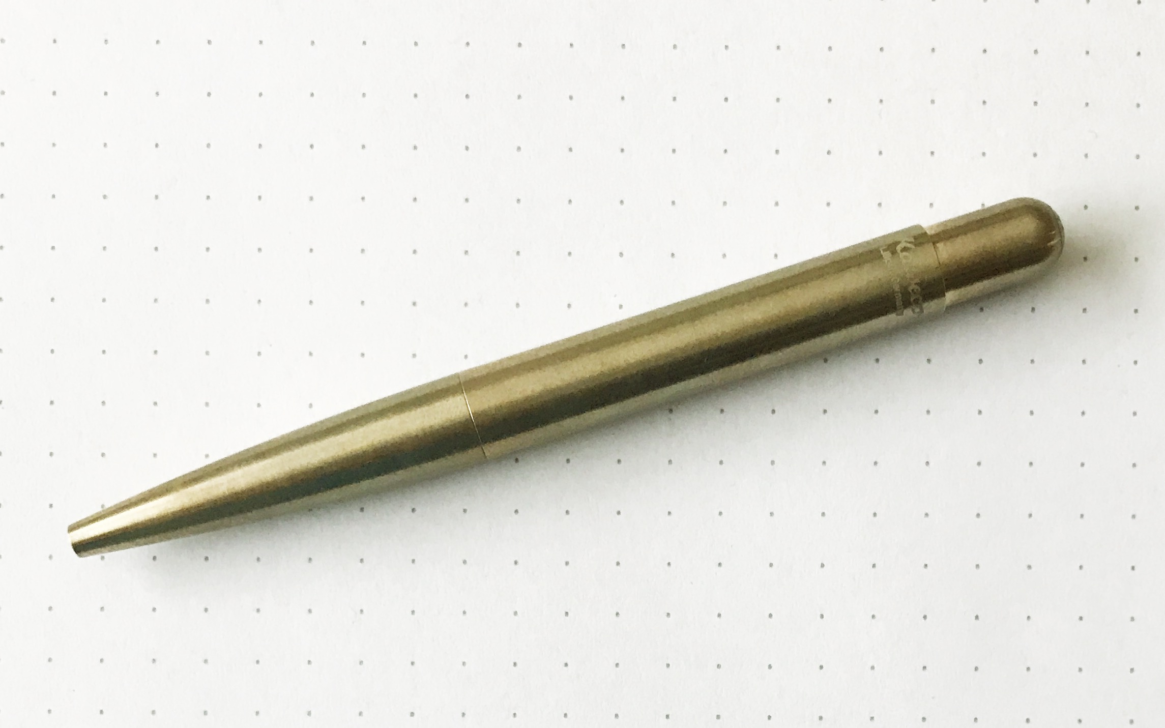 Kaweco Liliput Ballpoint Pen Brass Wave