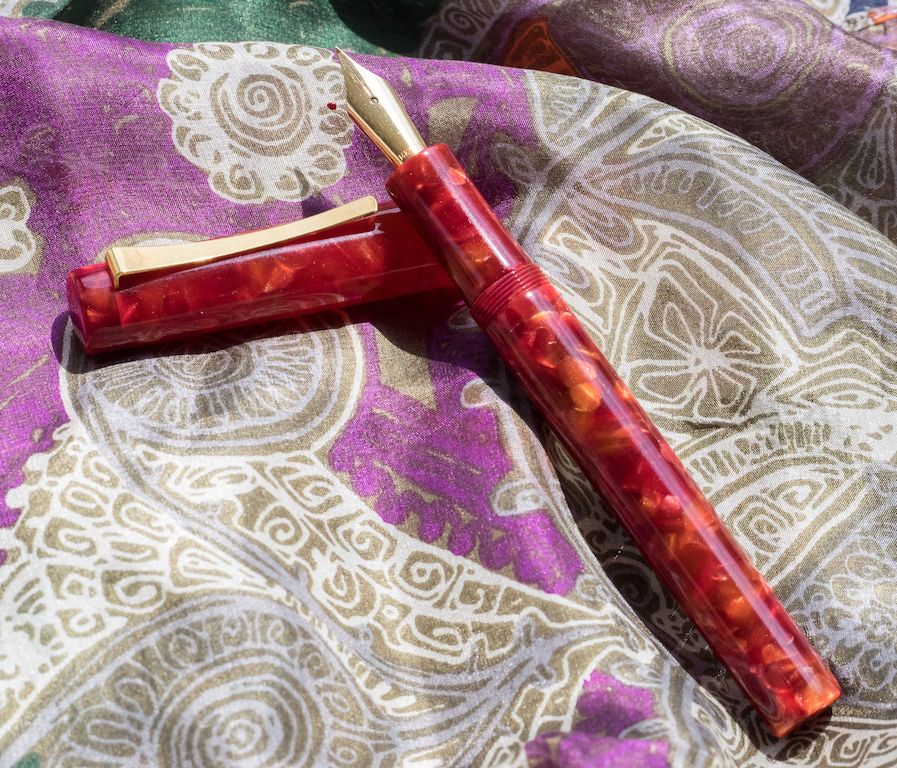 Fred Faggionato Fountain Pen in Cherry Red Acetate: A Review — The Pen ...