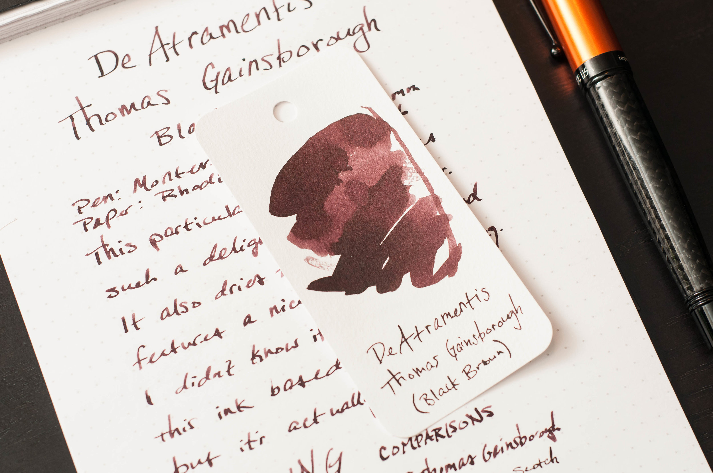 DeAtramentis Thomas Gainsborough Black-brown Ink Review — The Pen Addict