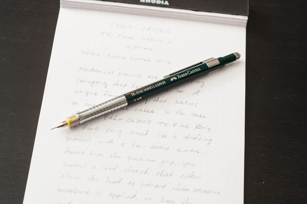merk bron Verzamelen Faber-Castell TK-Fine Vario L Drafting Pencil Review — The Pen Addict