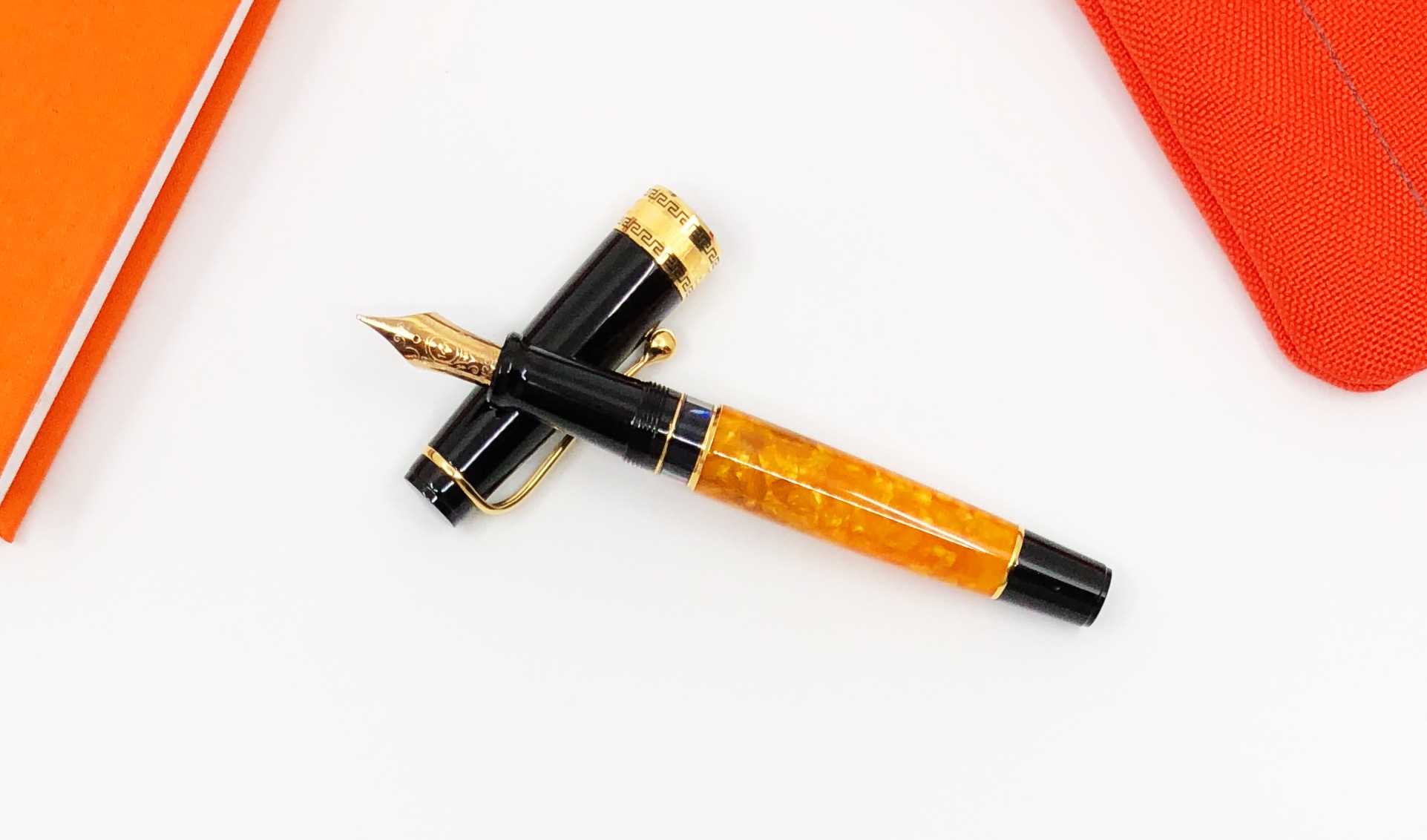 NEW In Original Package , Glass Optima Calligraphy Pen With Black Ink!