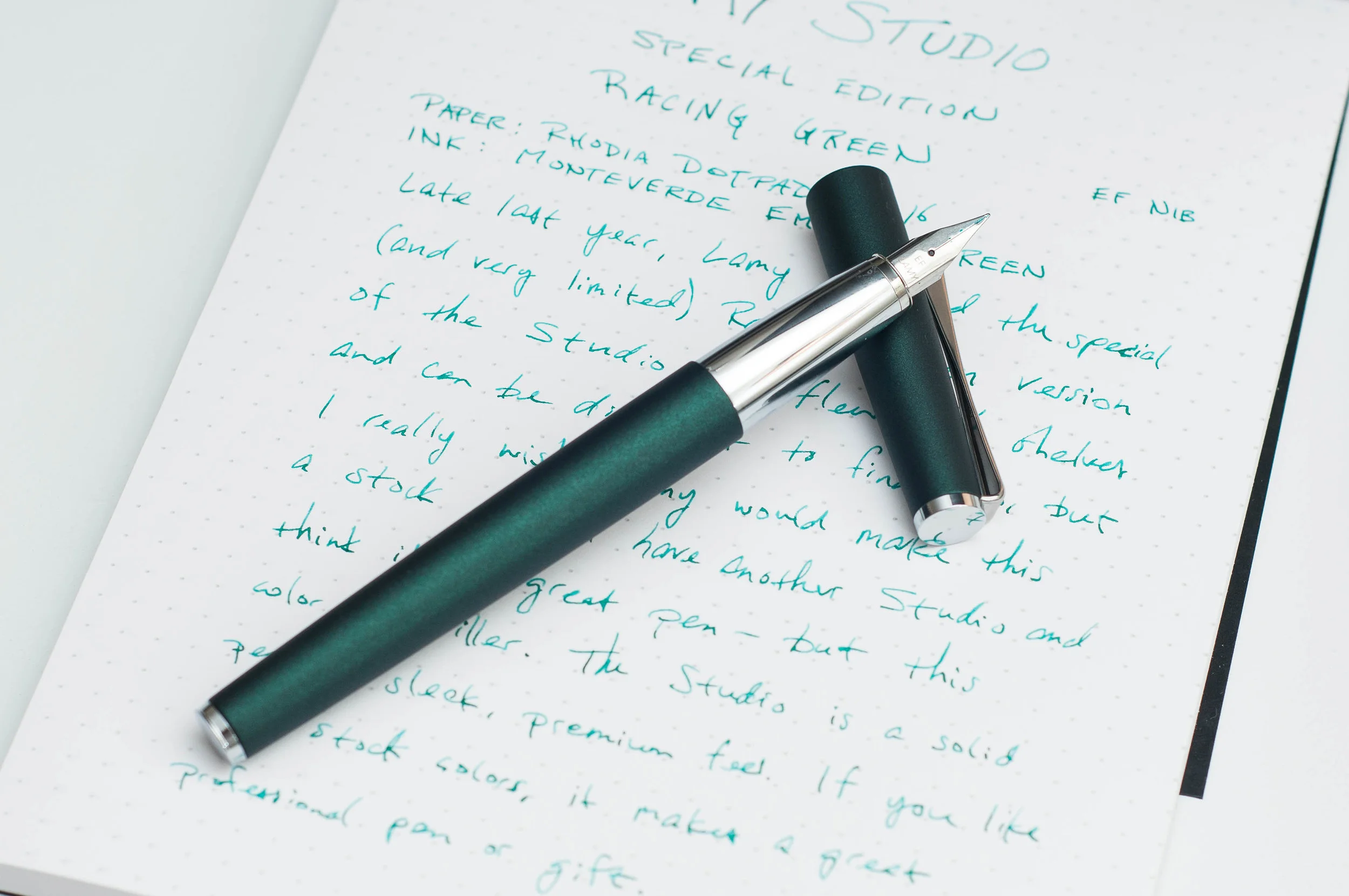 Onhandig strip Spit Lamy Studio Racing Green Fountain Pen Review — The Pen Addict