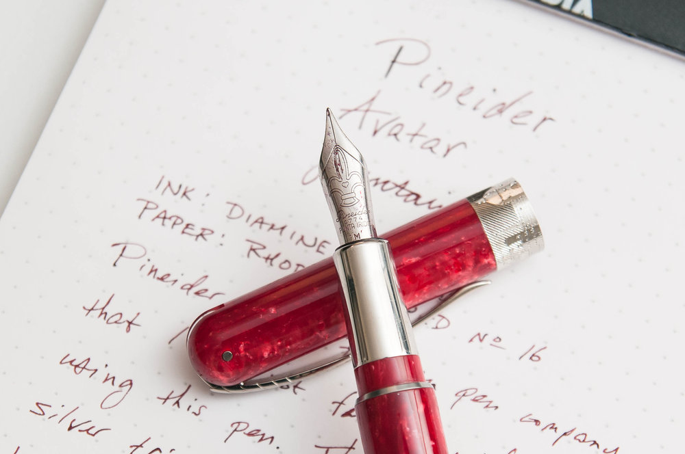 Pineider Avatar Stilo Lipstick Penna Stilografica-Fountain Pen