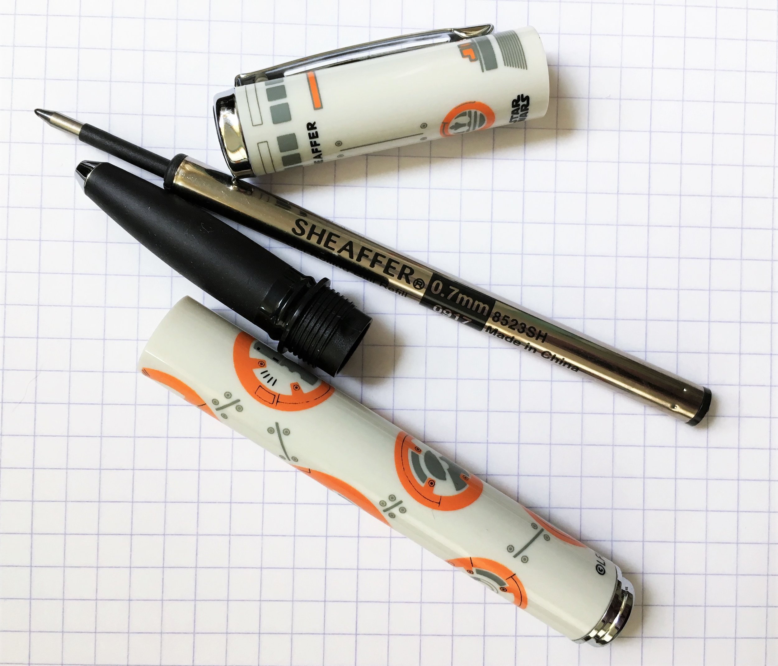Star Wars Rey refillable gel ink rollerball pen in themed gift box Sheaffer Pop 