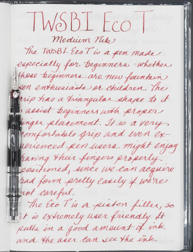 The ink used in this review is Kyo-no-oto Adzukiro
