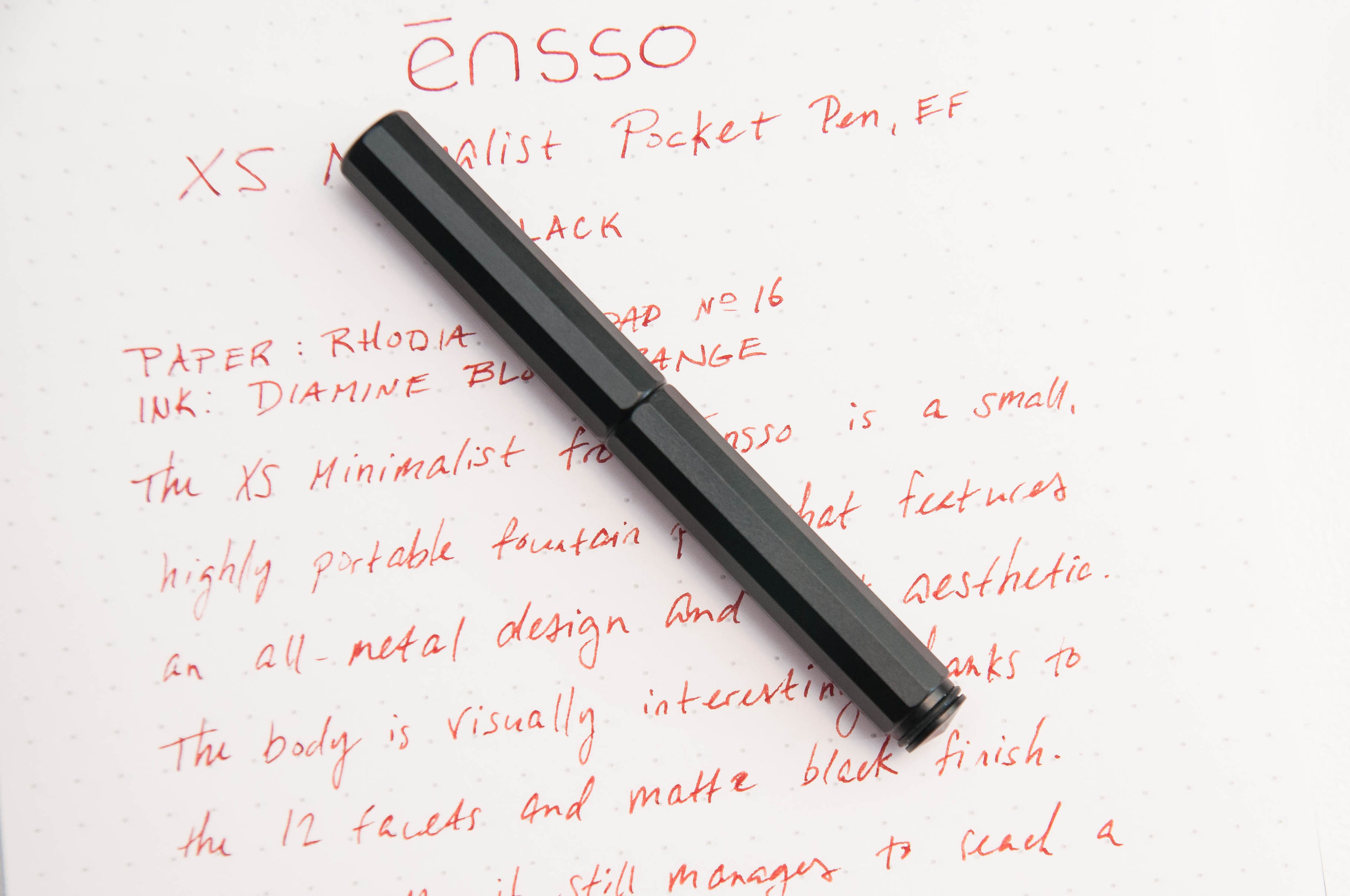 Ontwarren Vanaf daar Wijzerplaat ensso XS Minimalist Pocket Fountain Pen Review — The Pen Addict