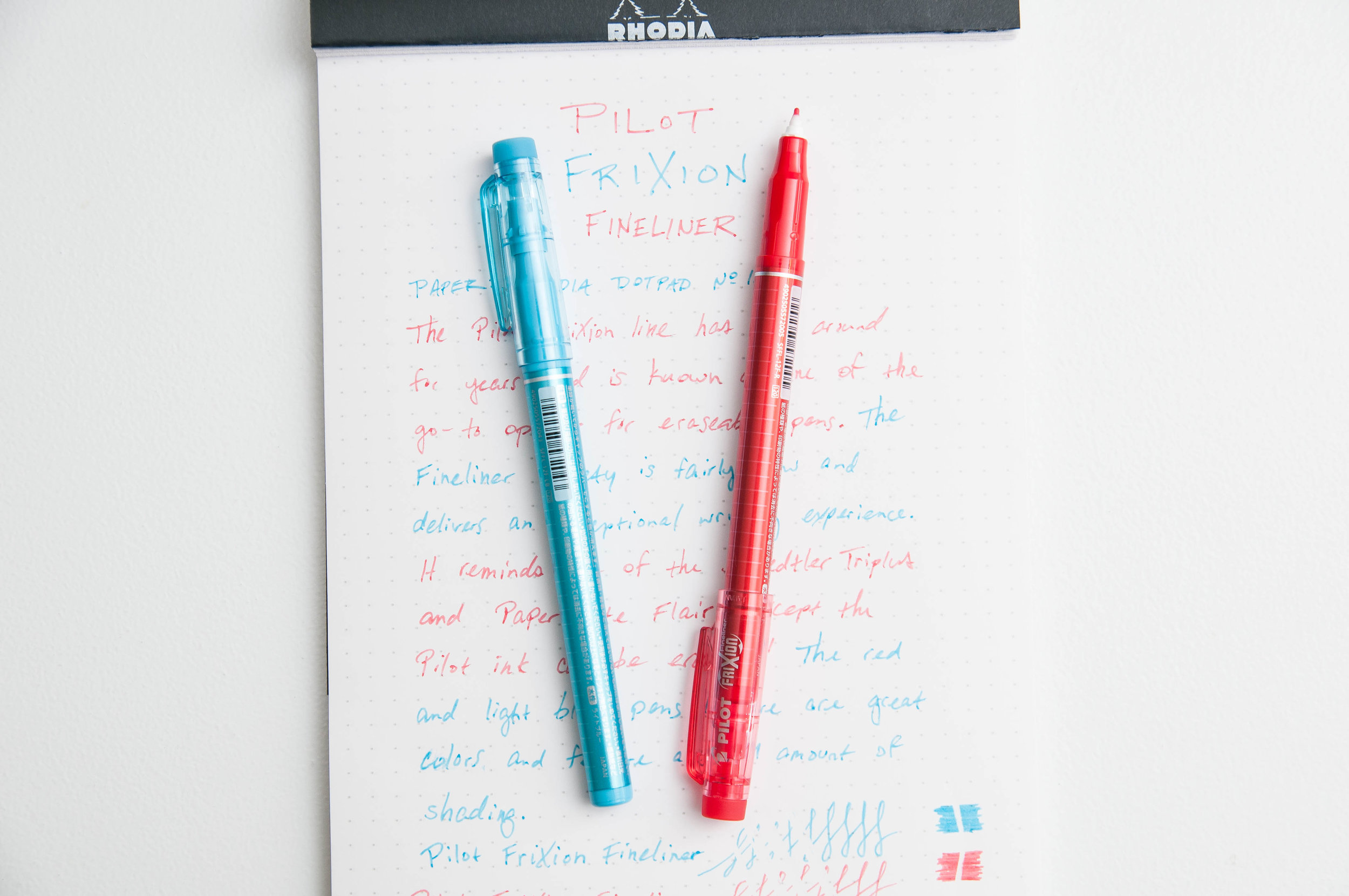 Review: Pilot FriXion Erasable Pens and Tombow TwinTone Markers