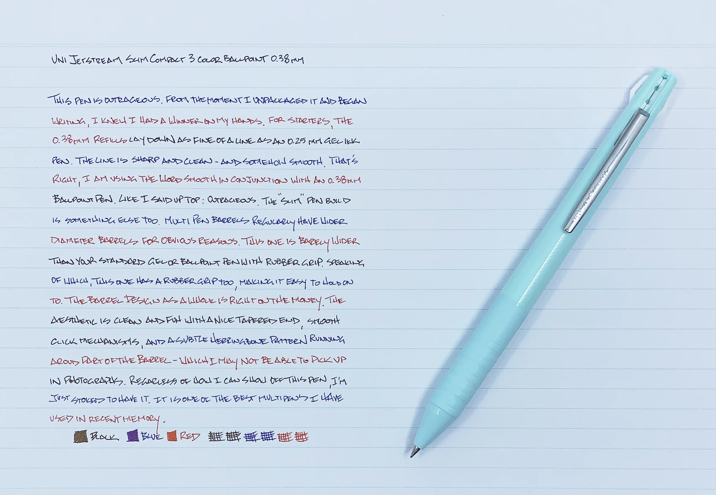 Uni Jetstream Slim Multi Pen 0 38 Mm Review The Pen Addict
