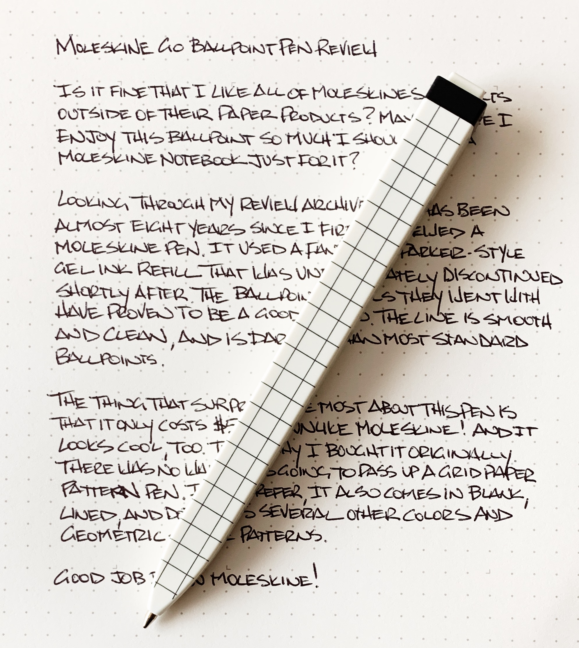 Moleskine Go Ballpoint Pen Review — The Pen Addict