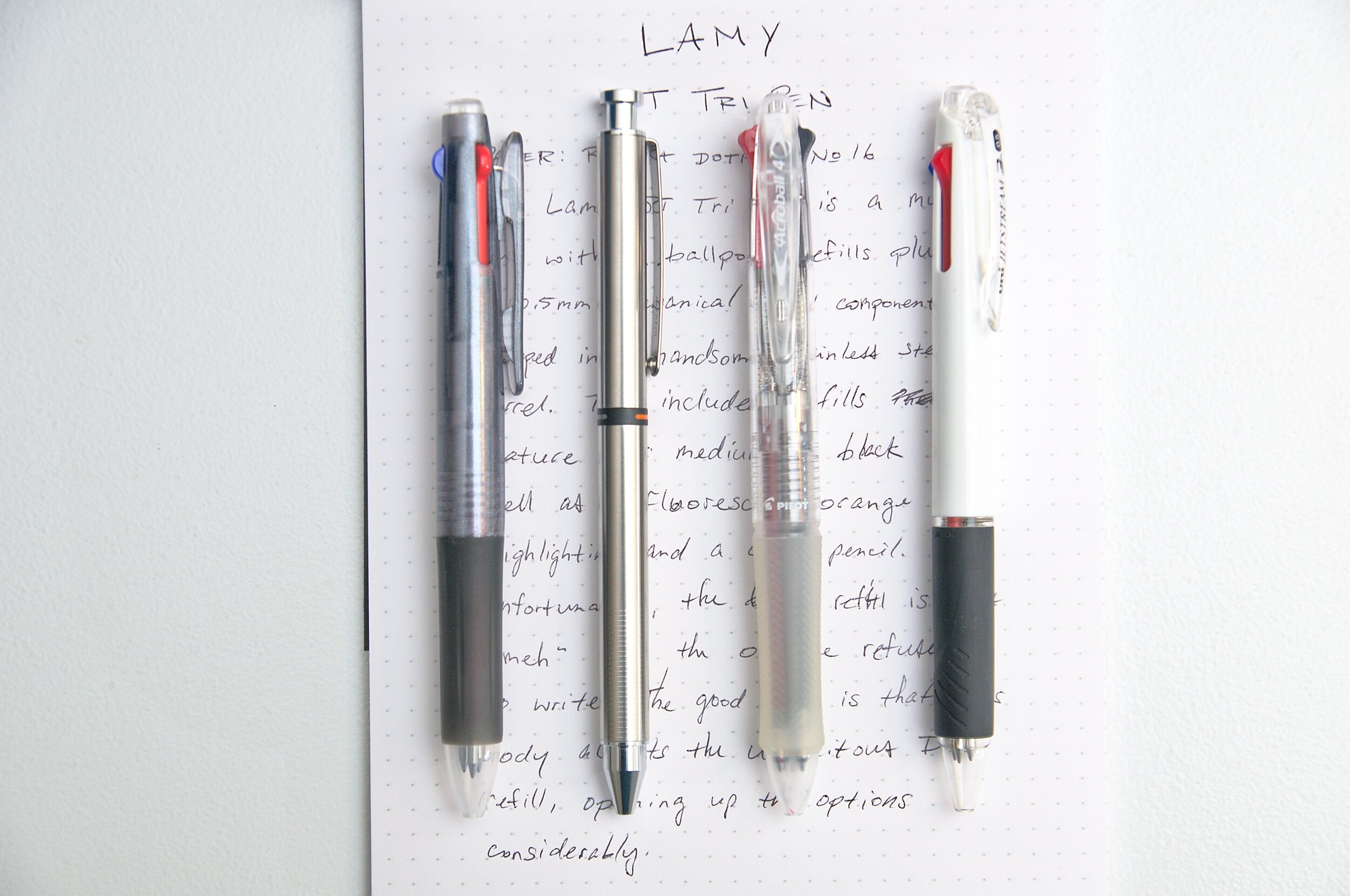 Laptop aan de andere kant, Nodig uit Lamy ST Tri Multi Pen Review — The Pen Addict