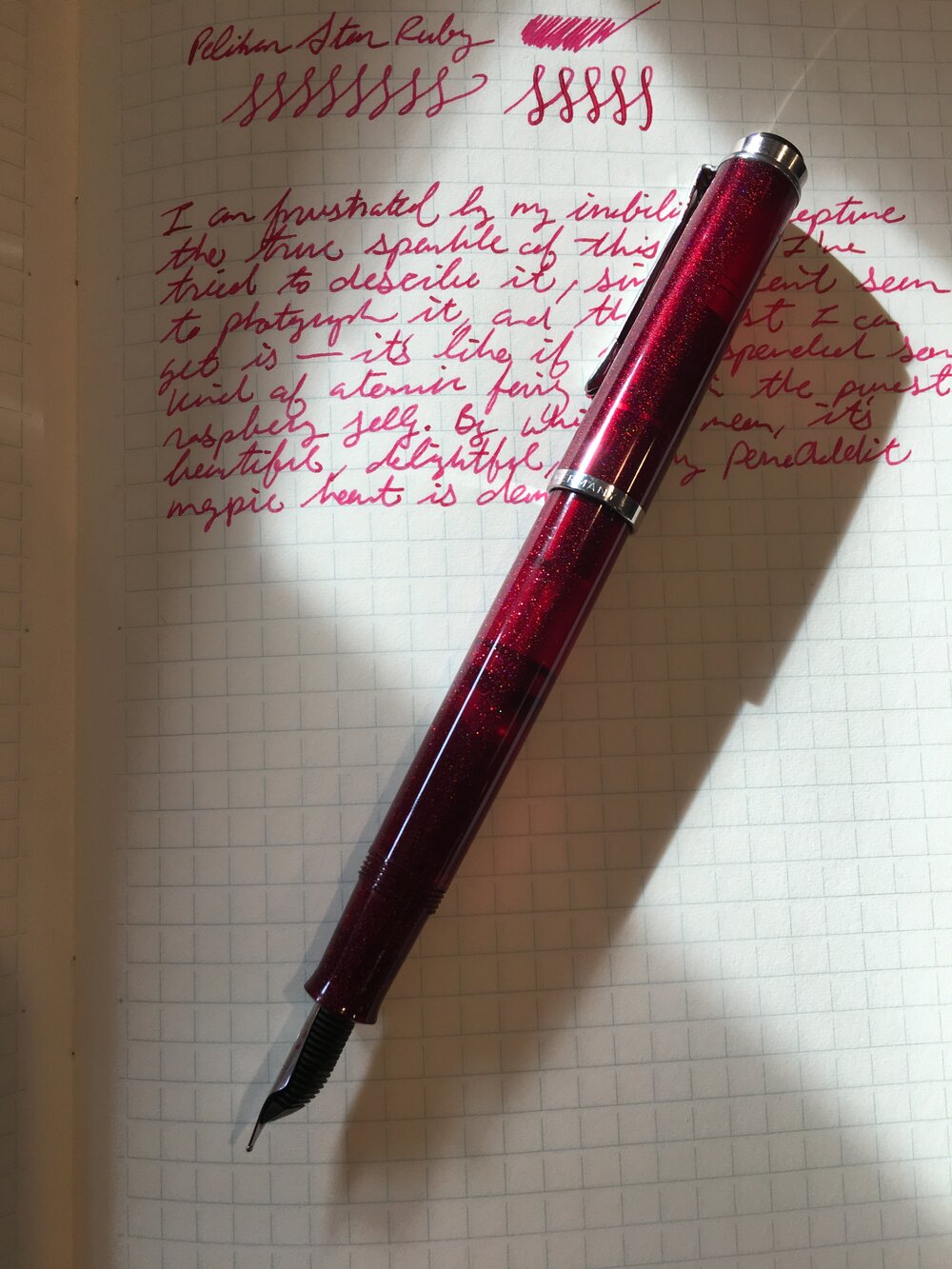 buffet rommel Missionaris Pelikan M205 Star Ruby Fountain Pen Review — The Pen Addict
