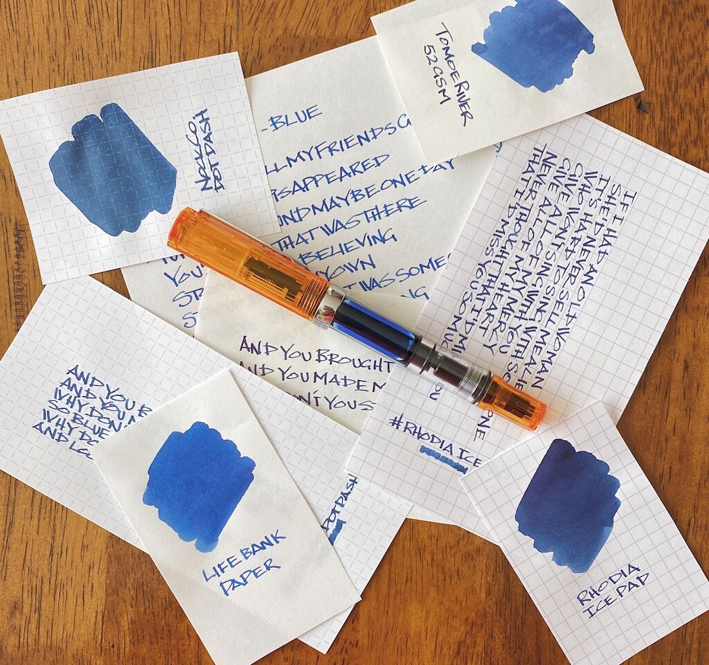 TWSBI Blue Black Fountain Pen Ink Review — The Pen Addict