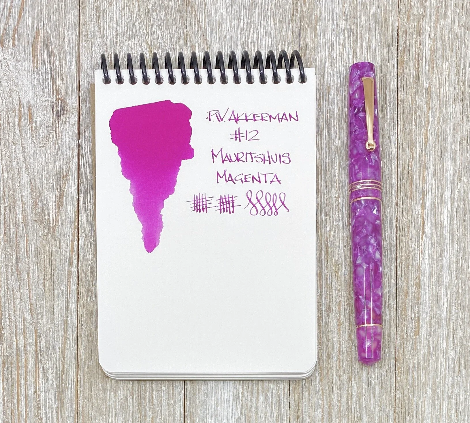 Akkerman #12 Mauritshuis Magenta Fountain Pen Ink Review — The Pen