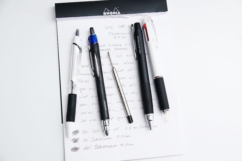 0.5 Uni SXR-600 Ink Refill 0.38 0.7mm Black for Jetstream Prime Ballpoint Pen 
