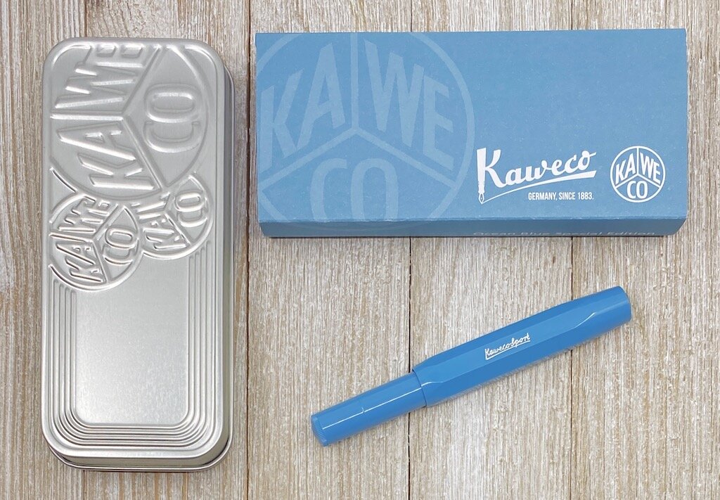 Blue Kaweco SKYLINE Sport Fountain Pen Limited Edition Lagoon 5.000 