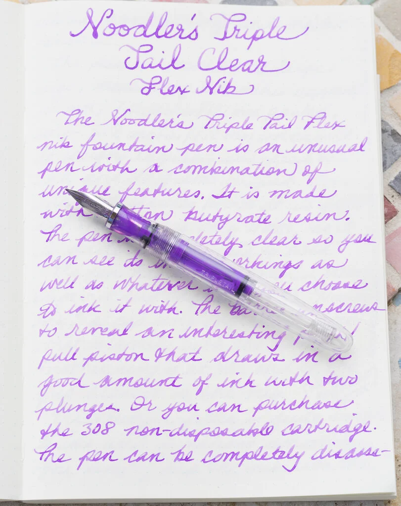 Noodler’s Triple Tail Flex Nib Fountain Pen A Review — The Pen Addict