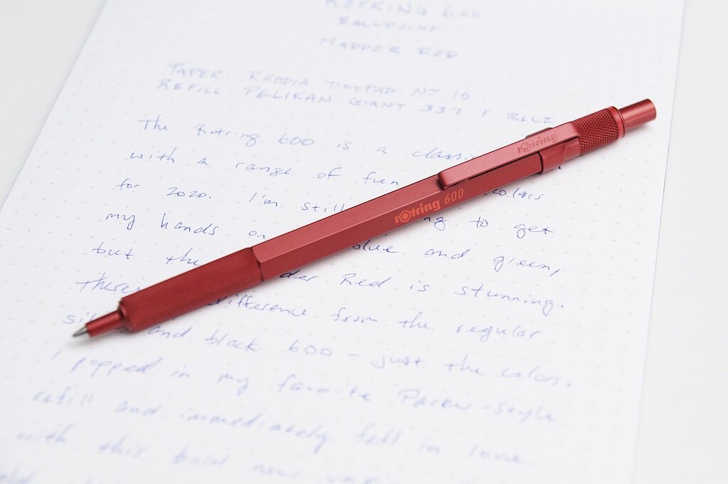 Rotring 600 Ballpoint Pen Madder Red Review — The Pen Addict