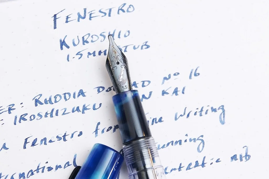 Fine Writing International Fenestro Kuroshio Fountain Pen with 1.5mm