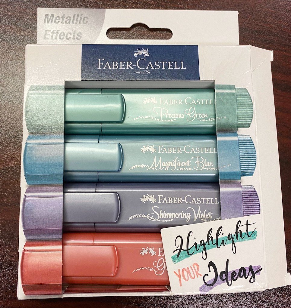 Pack of 10 Faber-Castell Metallic Colouring Pencils