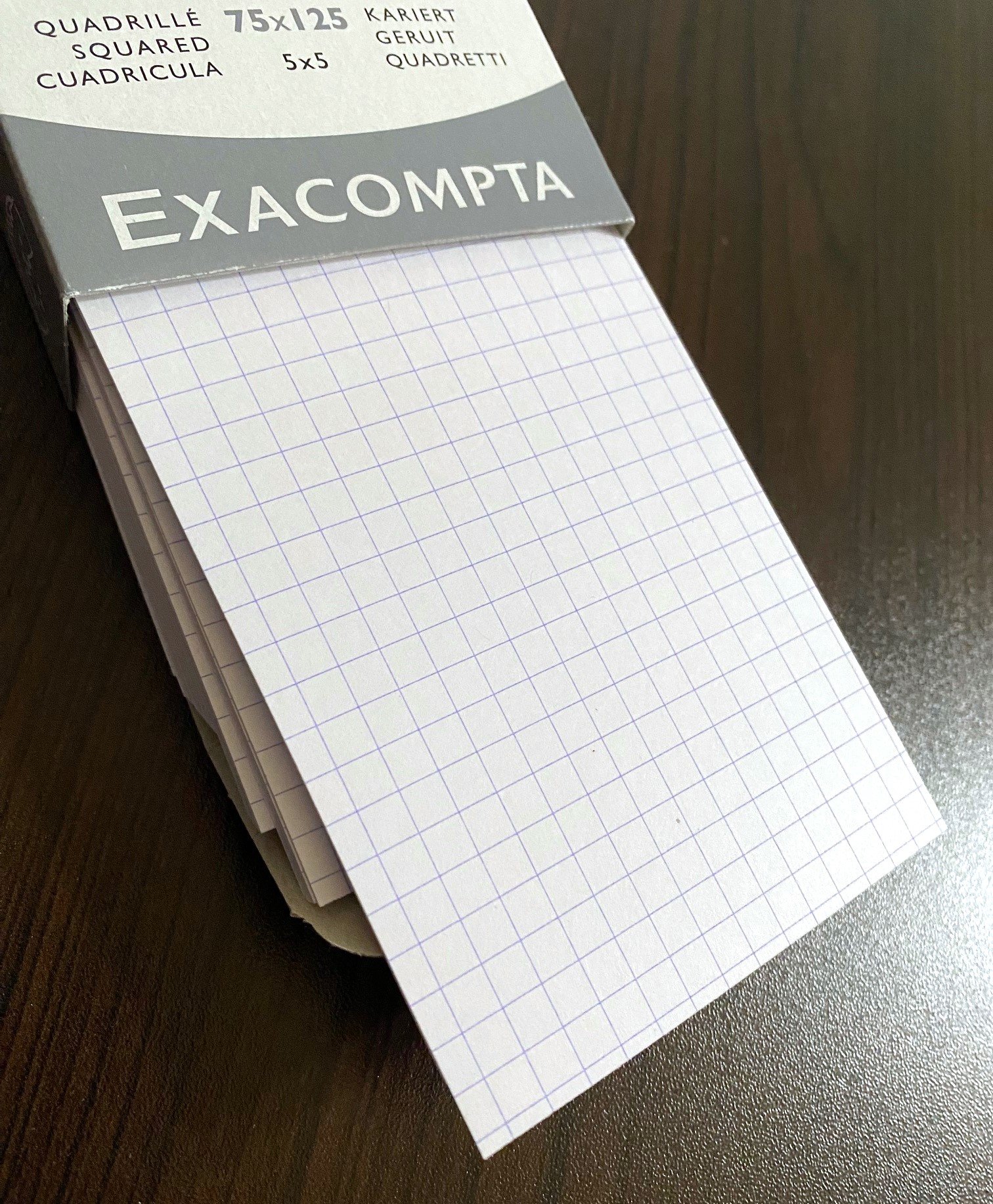 Exacompta Record Index Cards - 3 x 5 - Graph - 100 Cards