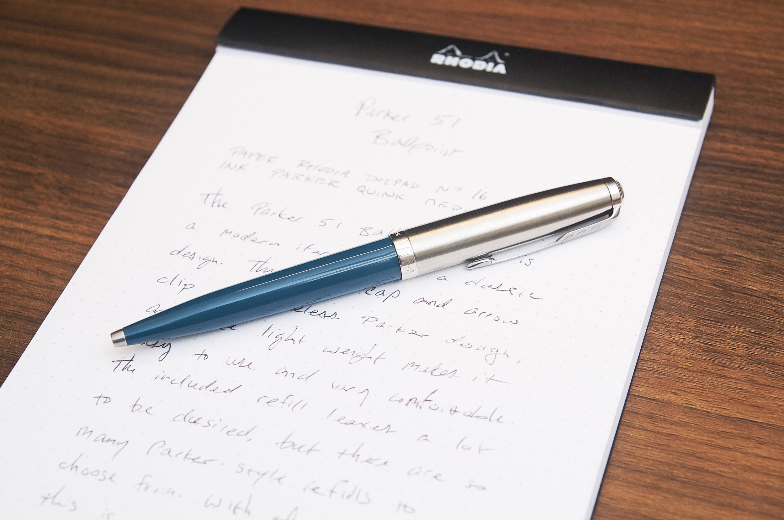 Parker 51 Teal Ballpoint Pen Review — The Pen Addict