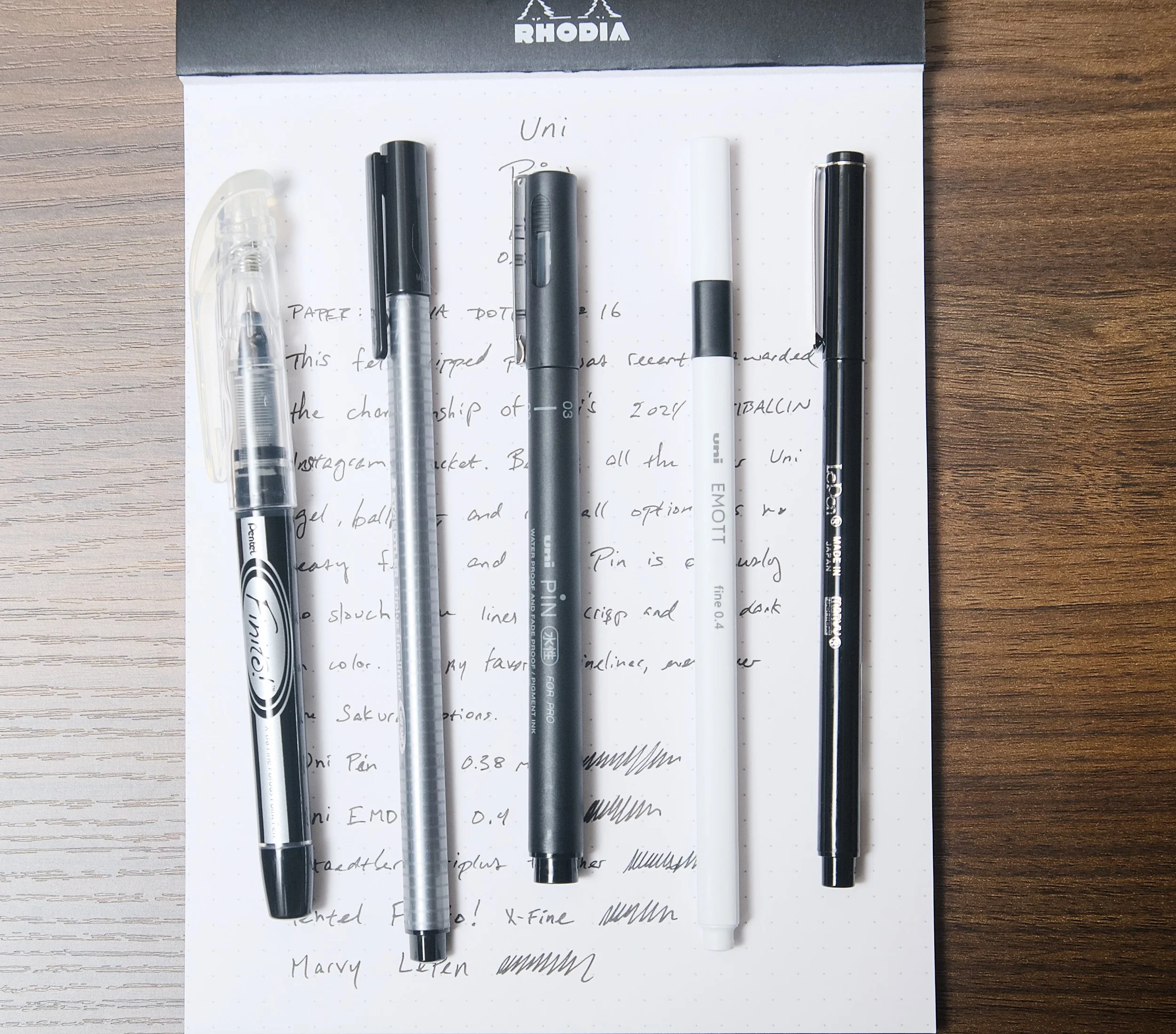 Uni Pin 0.38mm Fineliner Pen Review — The Pen Addict