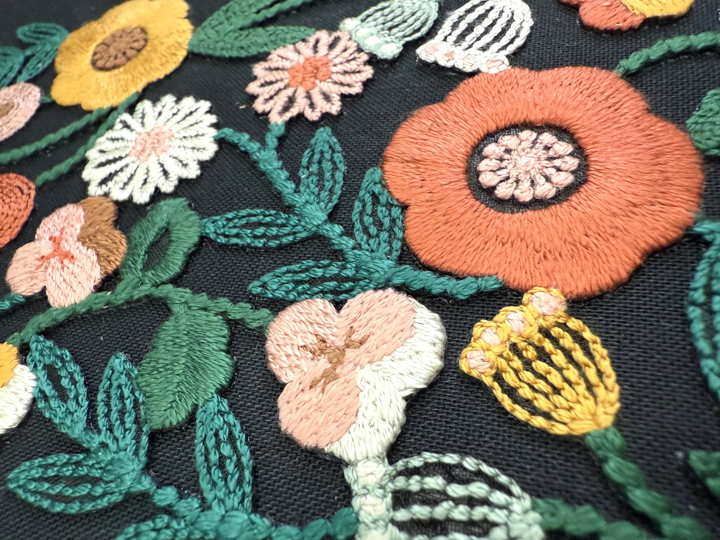 Midori 5 Year Diary Embroidered Flowers