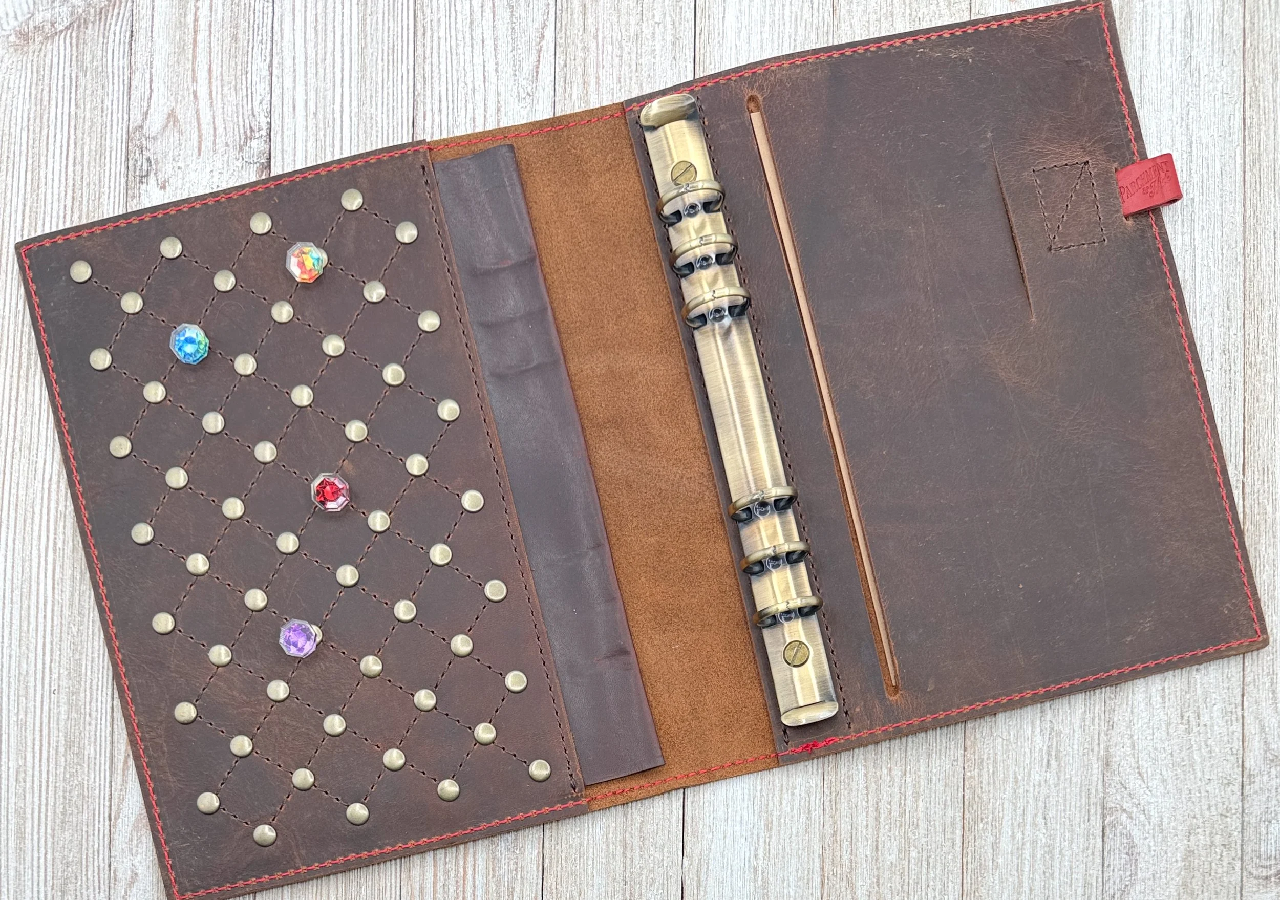 Parchment & Hide Dragon Leather Ring Binder