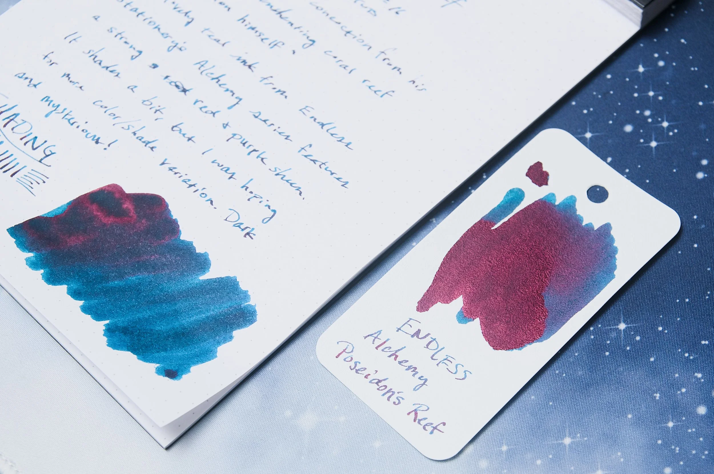 Endless Stationery Alchemy Inks Series — Poseidon's Reef Review — The ...