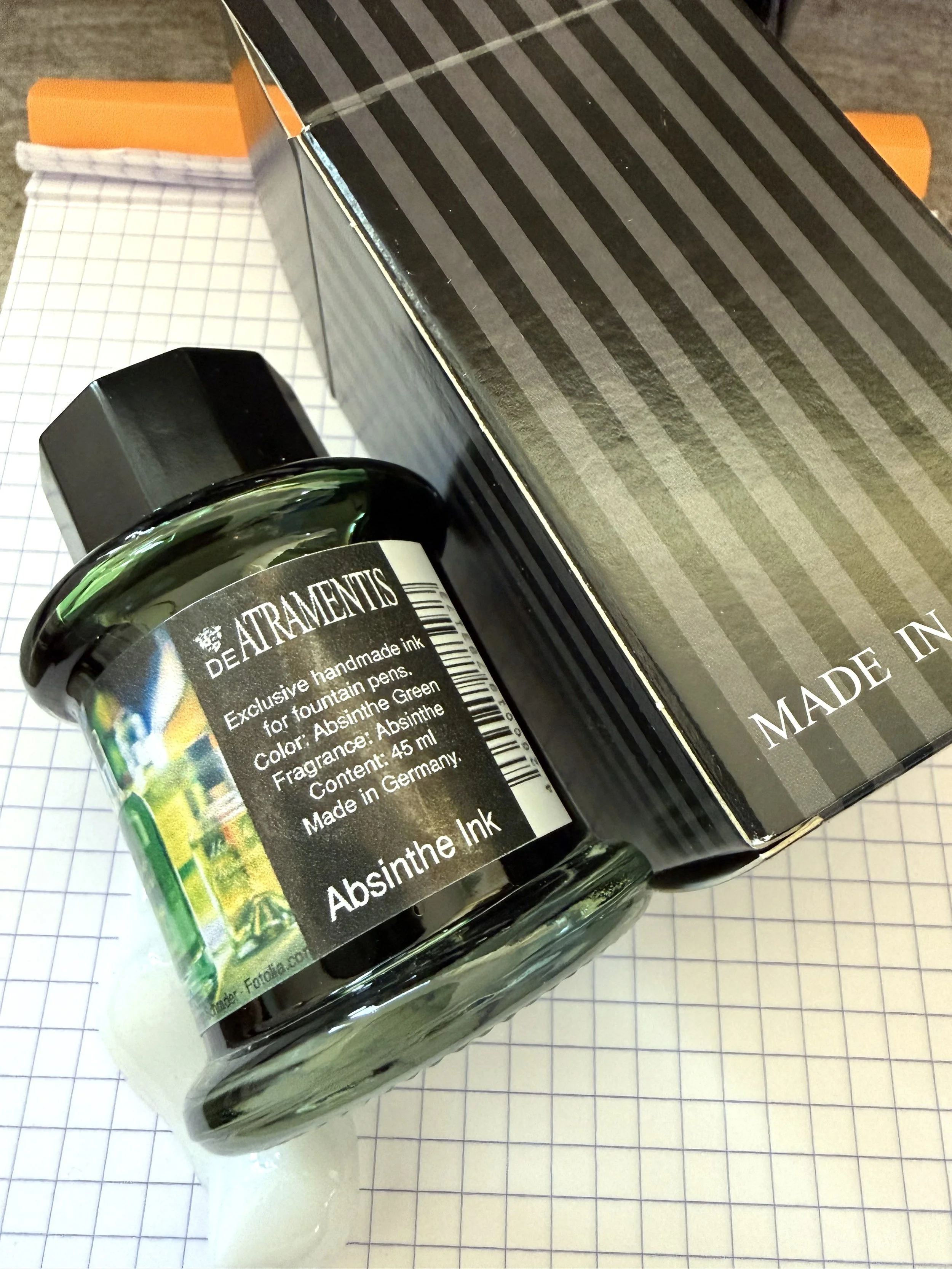 DeAtramentis Absinthe Ink Review