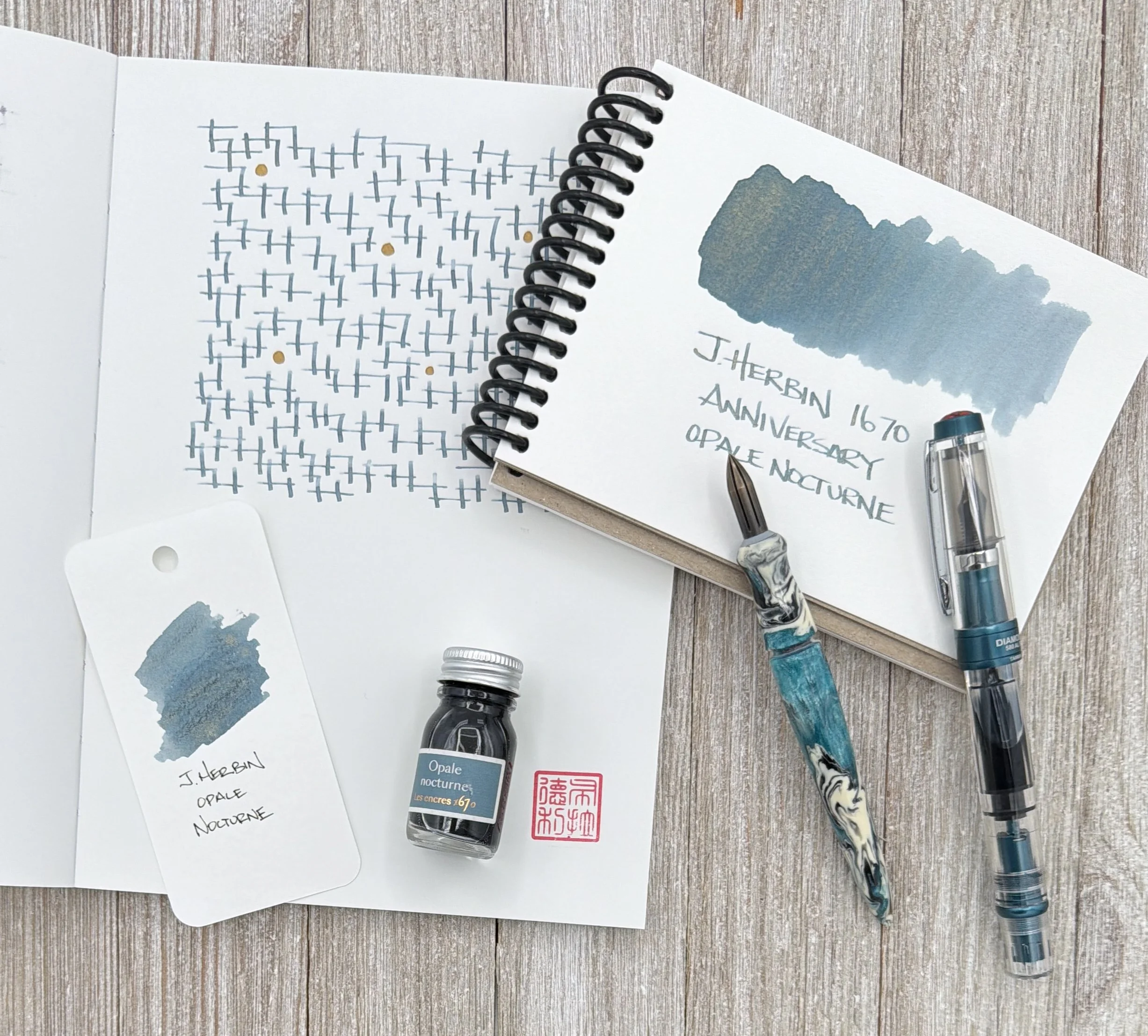 J. Herbin Opale Nocturne Ink Review