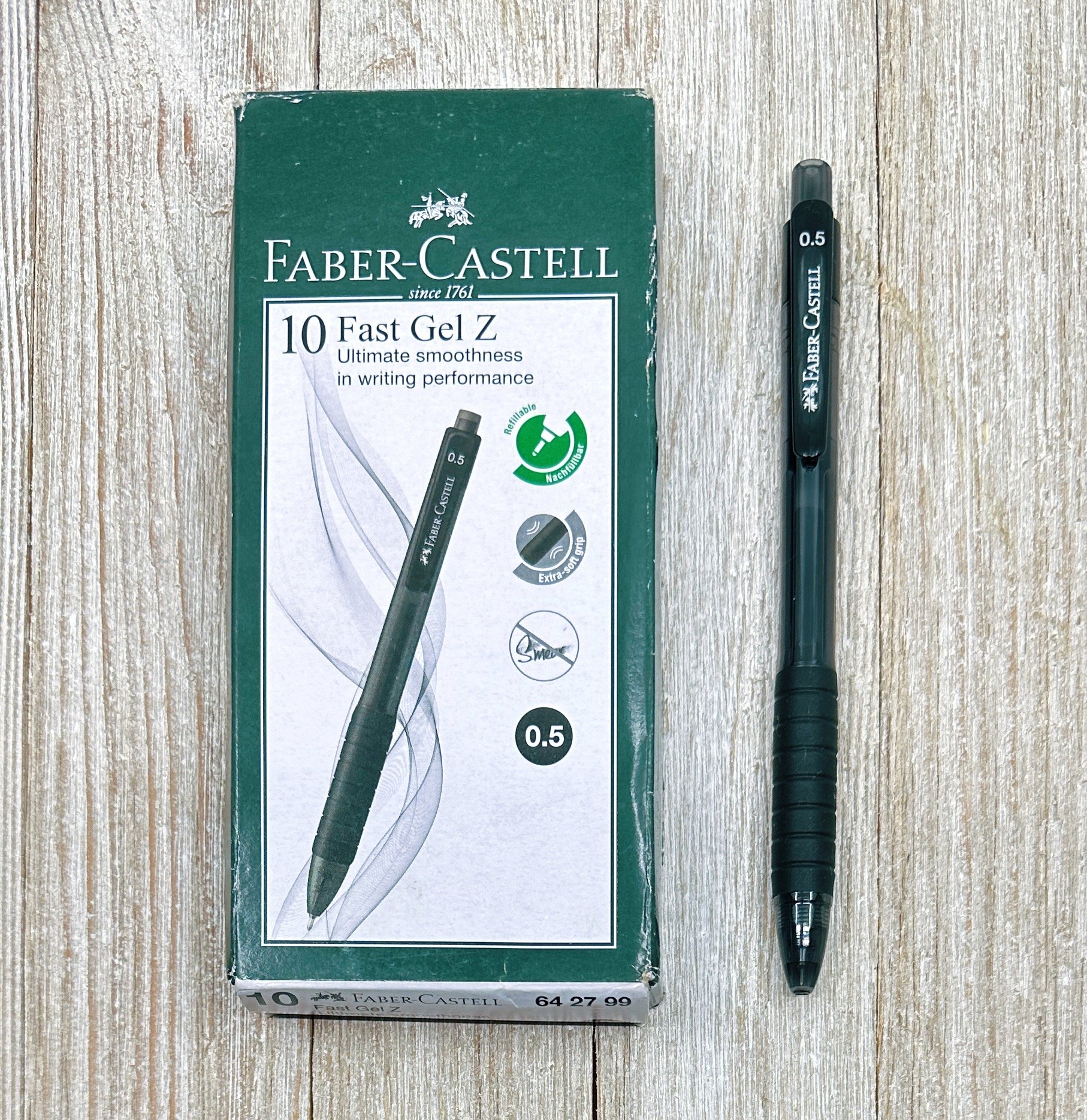 Verliefd Uil duidelijk Faber-Castell Fast Gel Z 0.5 mm Gel Ink Pen Review — The Pen Addict