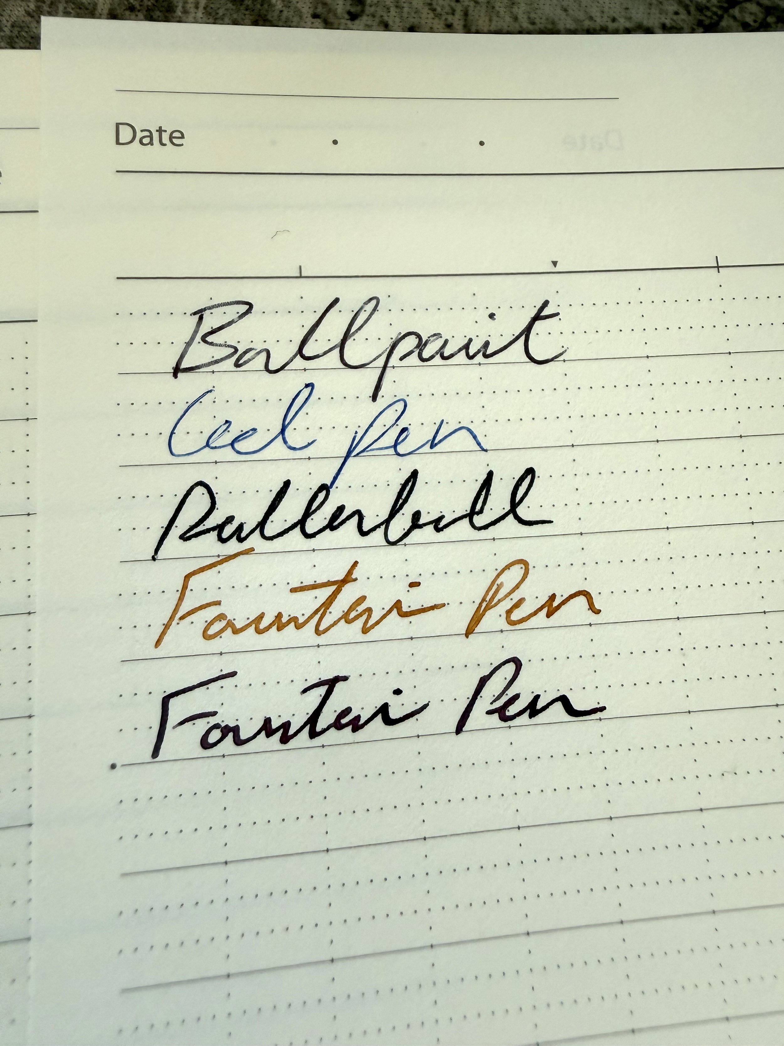 Profolio Oasis Notebook Writing