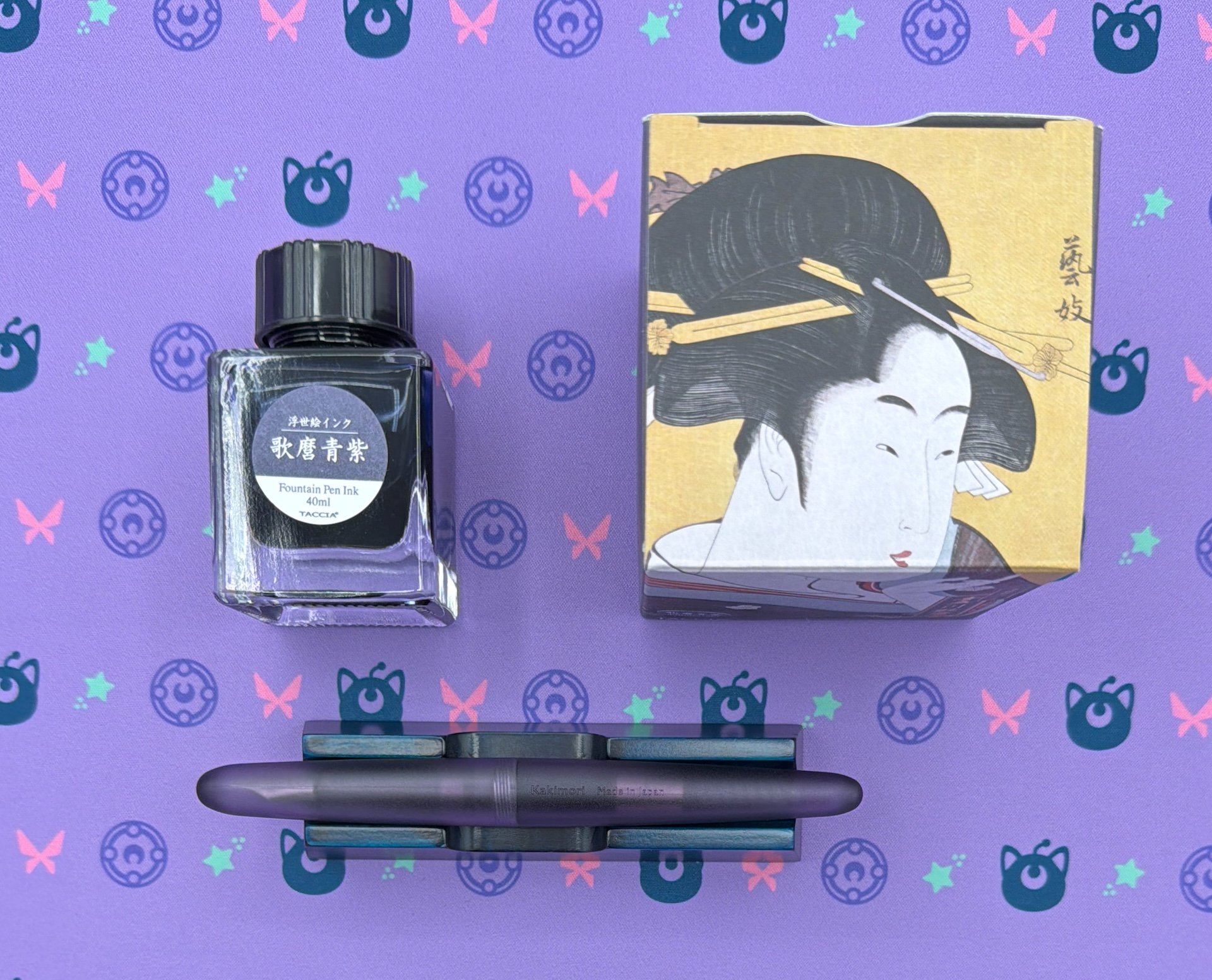 Kakimori Frost Fountain Pen Taccia Aomurasaki