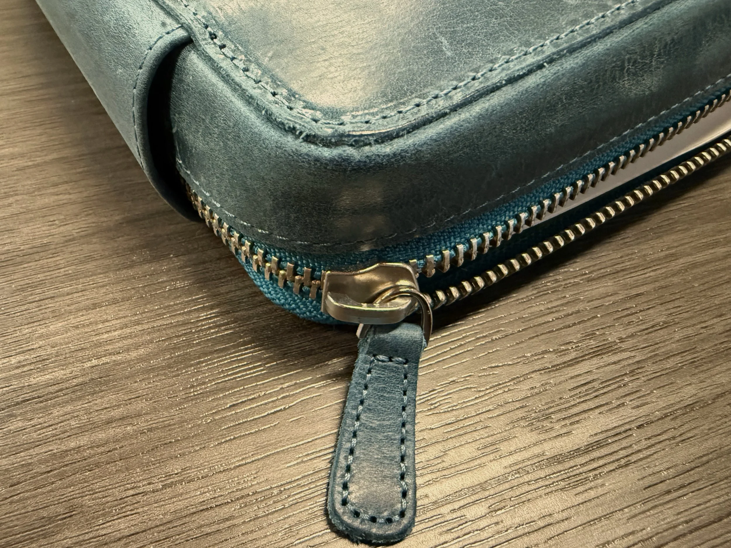 Galen Leather A5 Expansi Folio Zipper