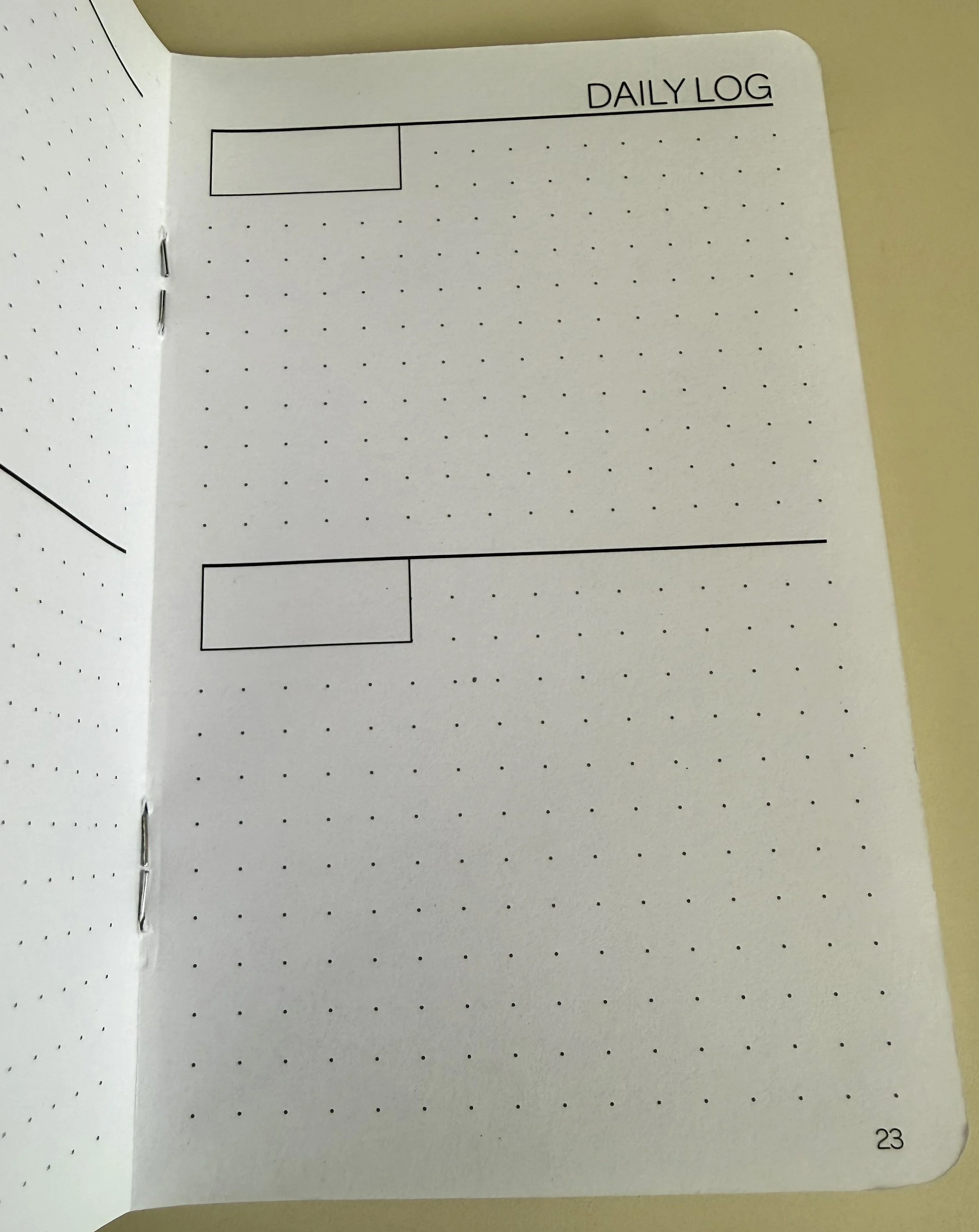 Inky Fingers Pocket Bullet Planner Log
