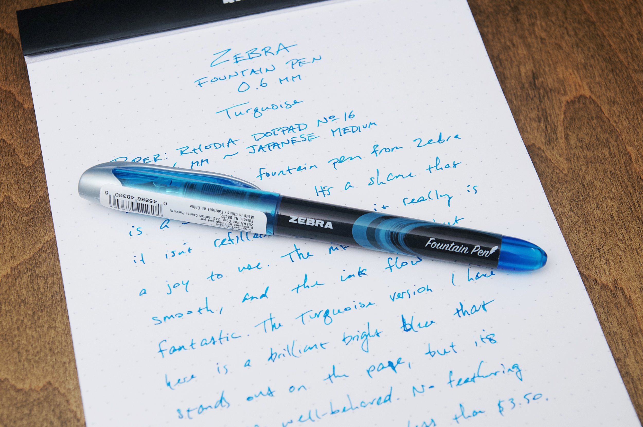 Disposable fountain pen of FUENTE Fountain fine – ZEBRA.KZ (ZEBRA.KZ) TOO