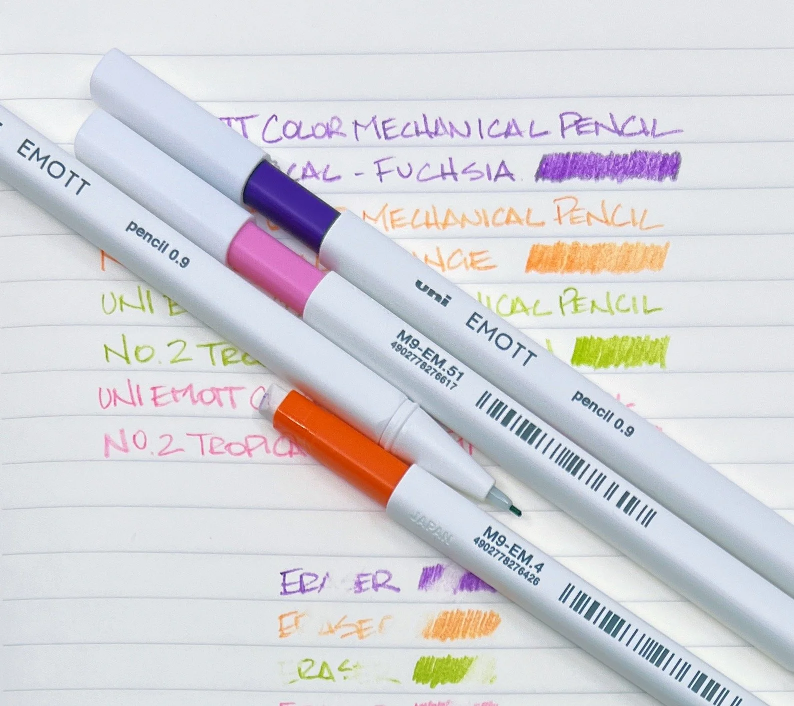 Colored Pencil Review: Uni EMOTT Color Mechanical Pencils - The  Well-Appointed Desk